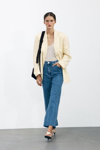 Zw Collection High-Waist Palazzo Jeans