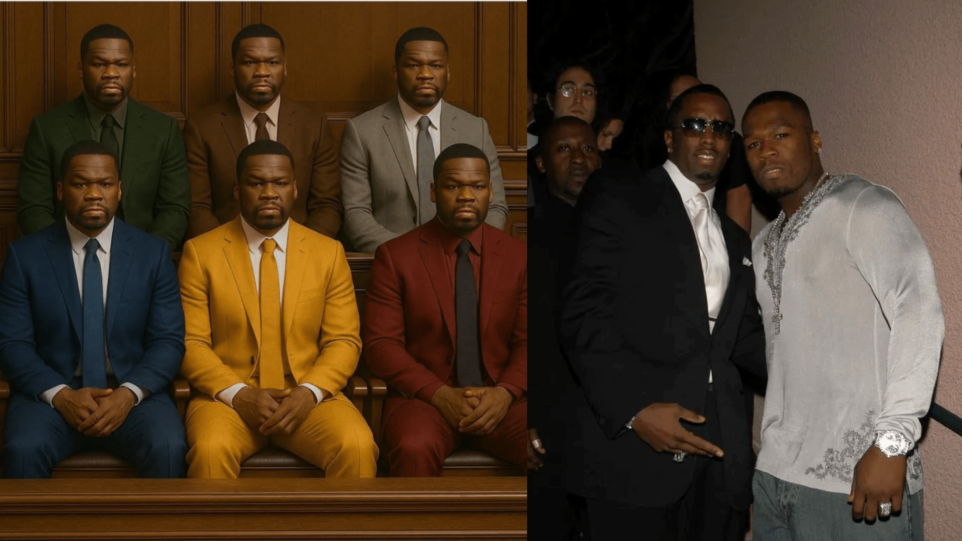50 Cent Trolls Diddy With AI Jury Made Entirely Of Himself