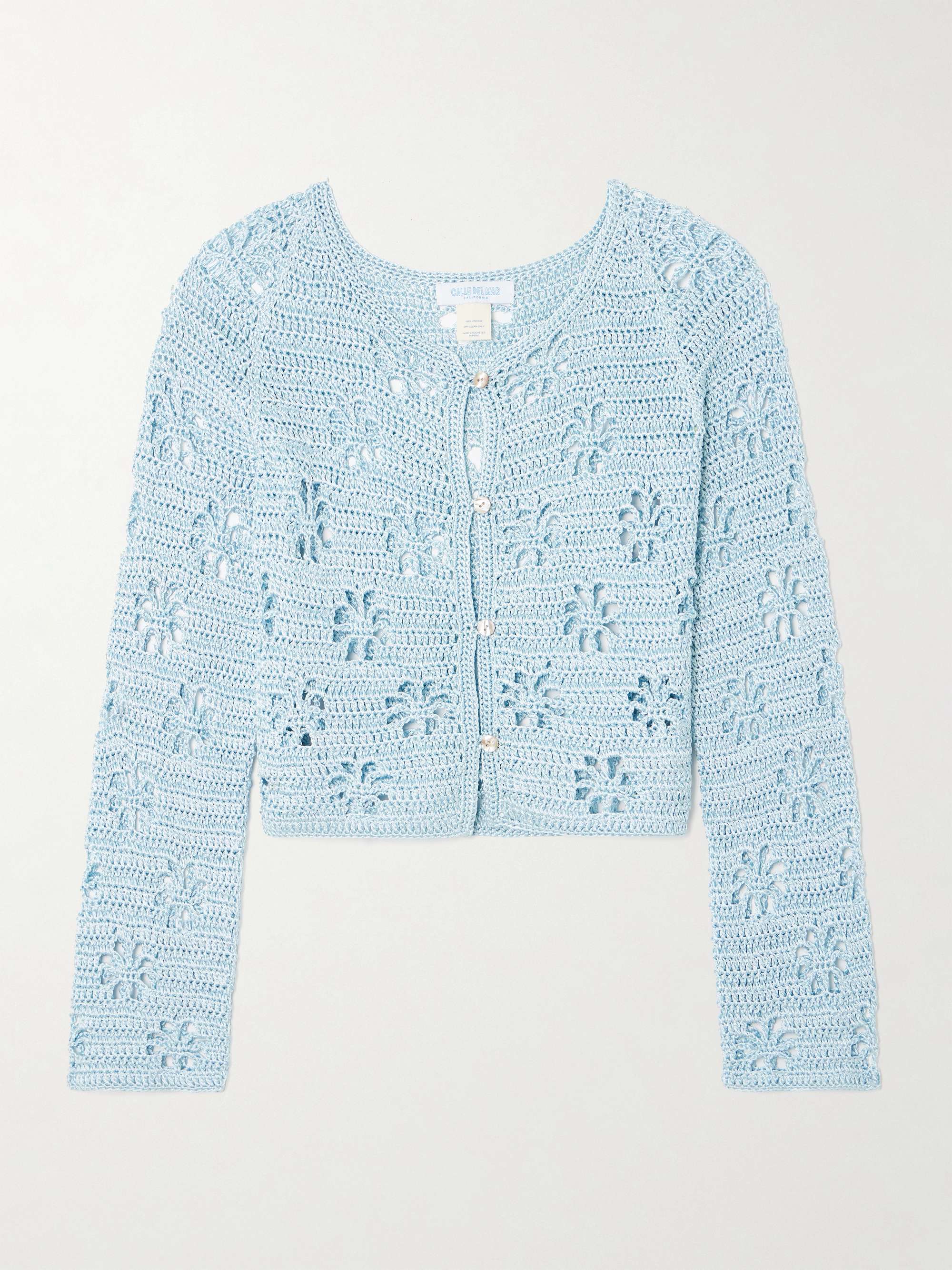 Cropped Crocheted Cardigan