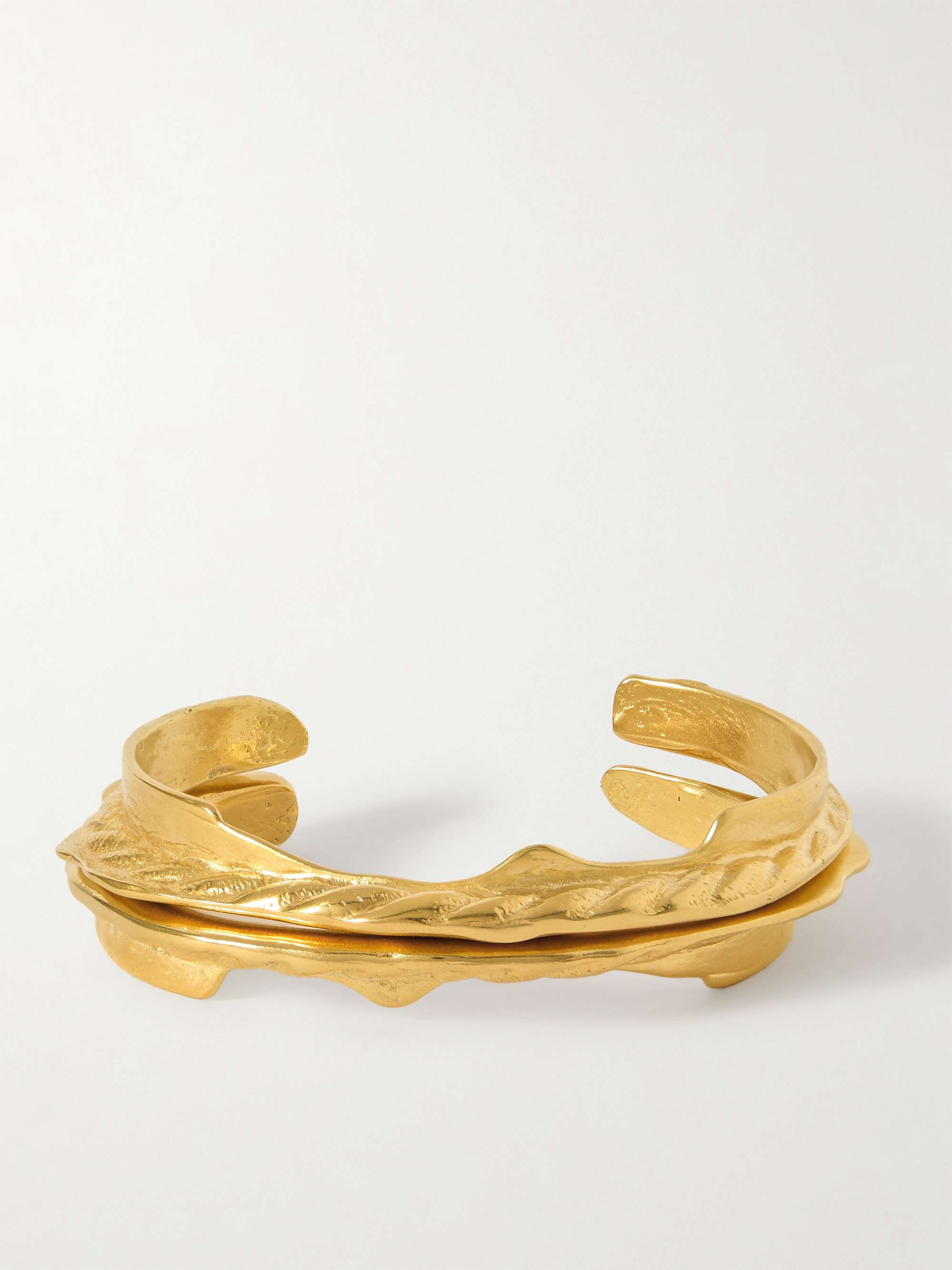 Calypso Set-Of-Two Gold-Plated Cuffs