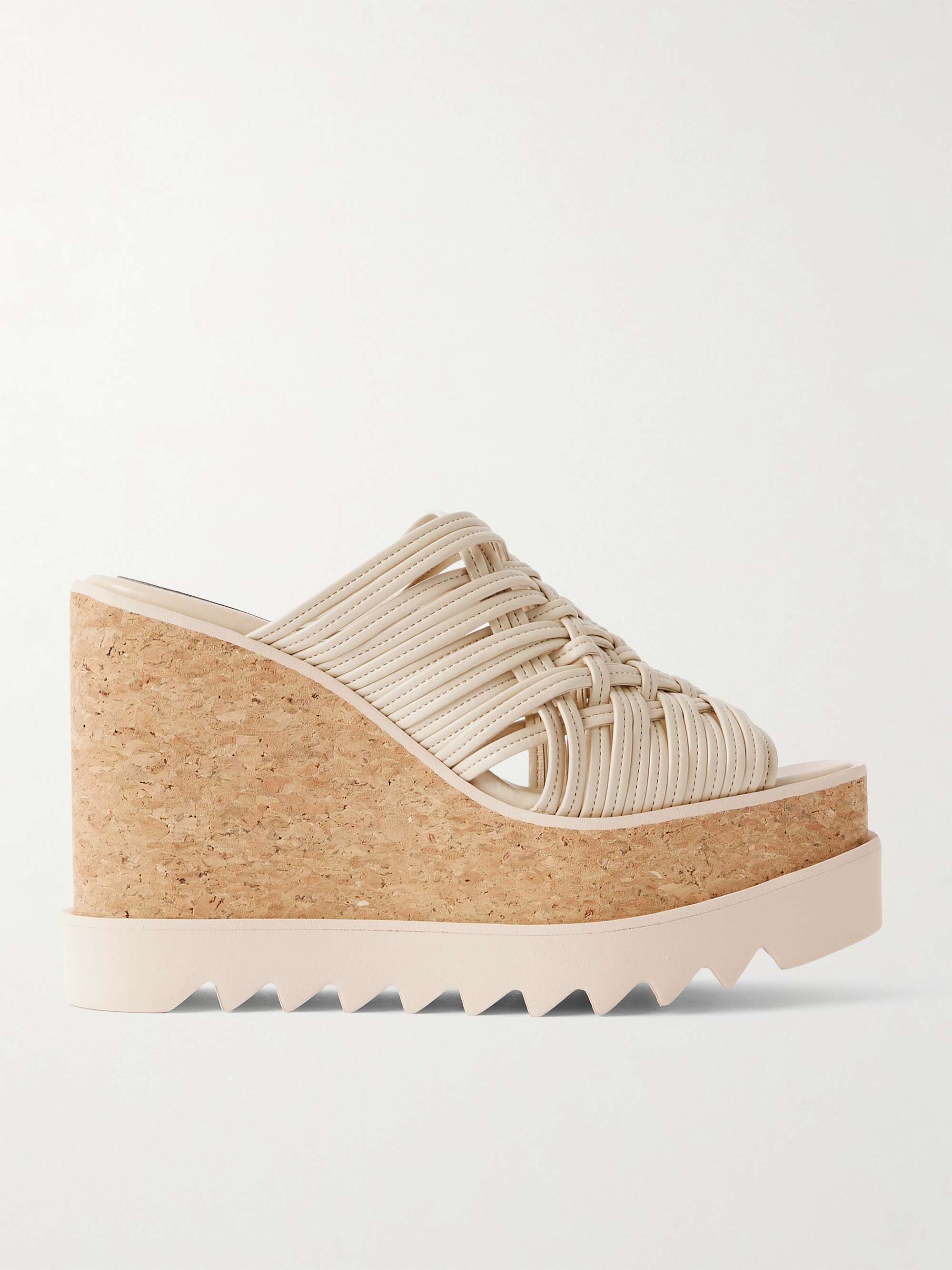 Sneak-Elyse Woven Wedge Mules
