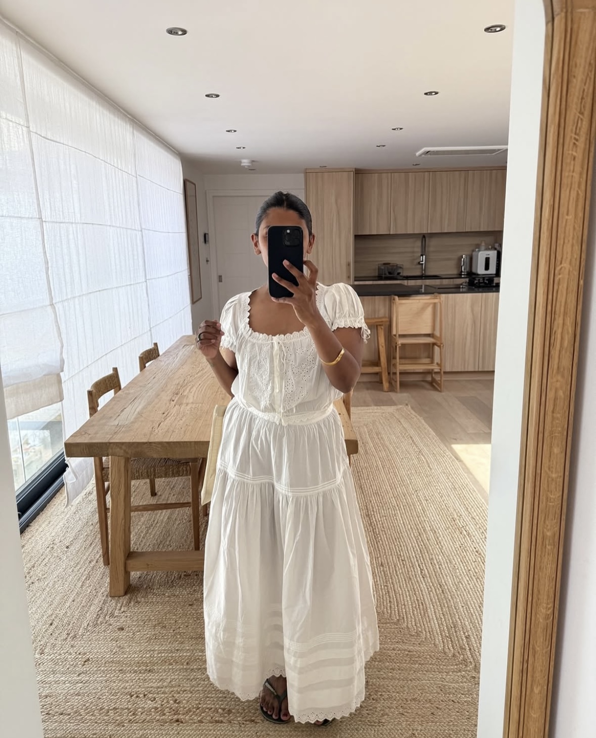 influencer Monikh wears a luxury boho dress