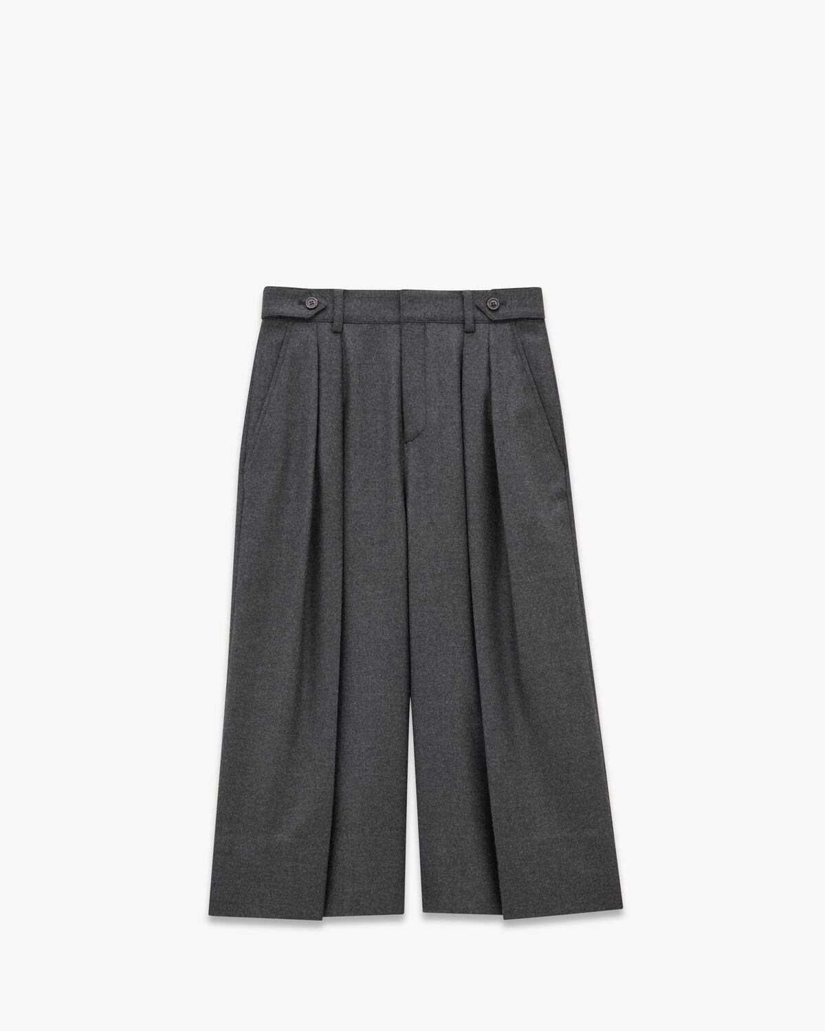 Women's Culotte Shorts in Cashmere in Anthracite