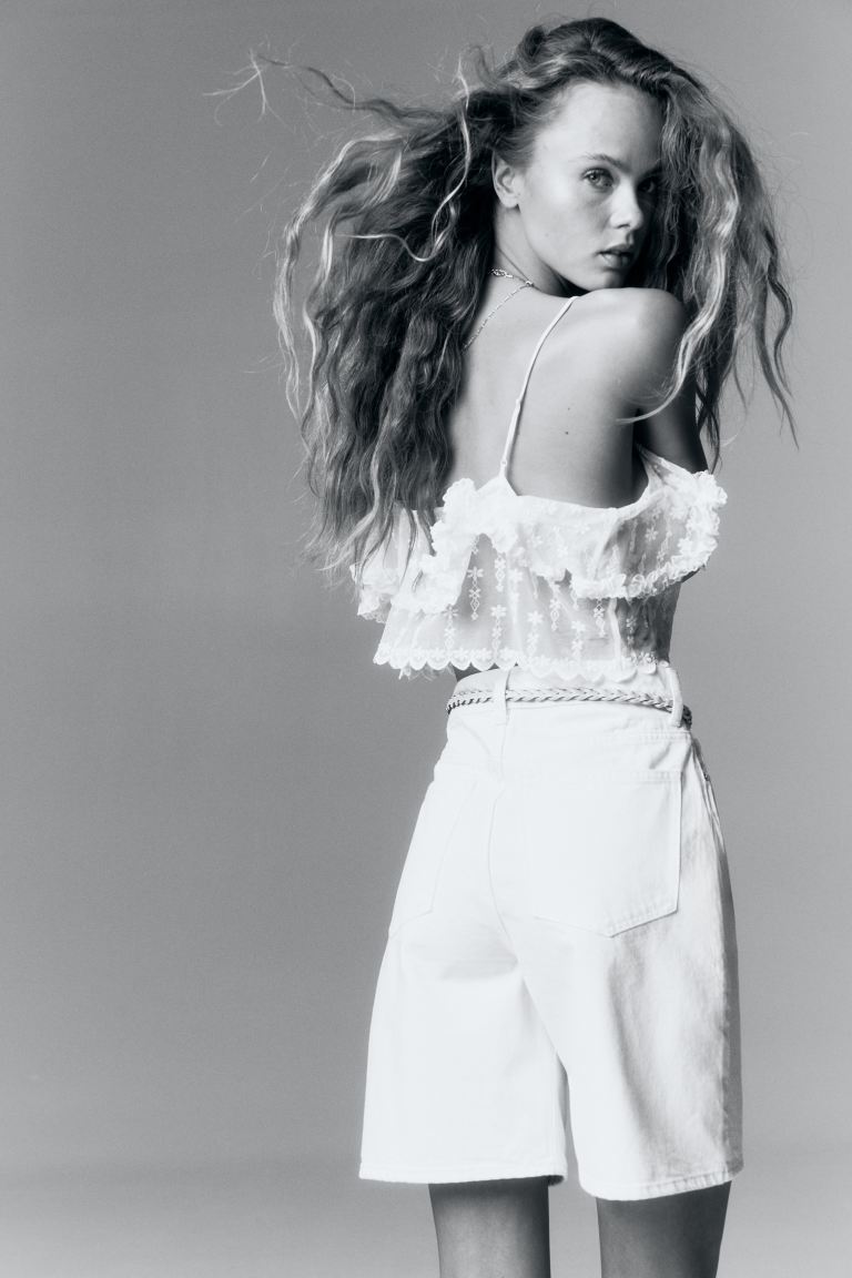 Denim Bermuda Shorts