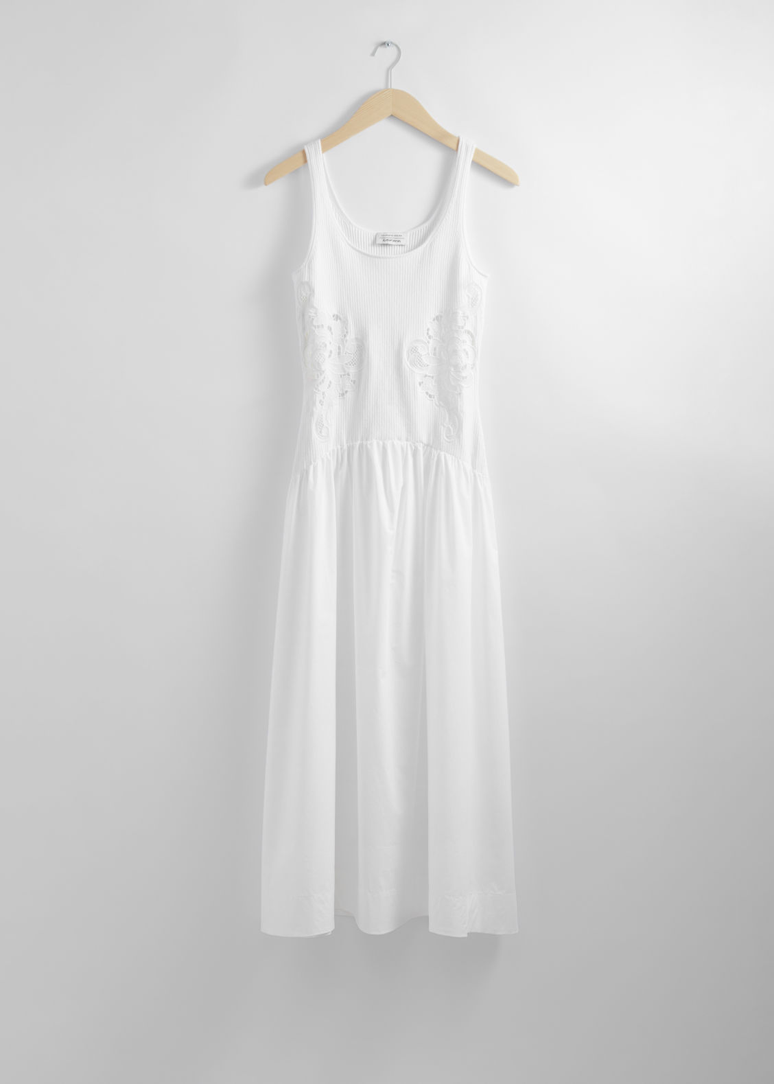 Embroidered Tank Midi Dress