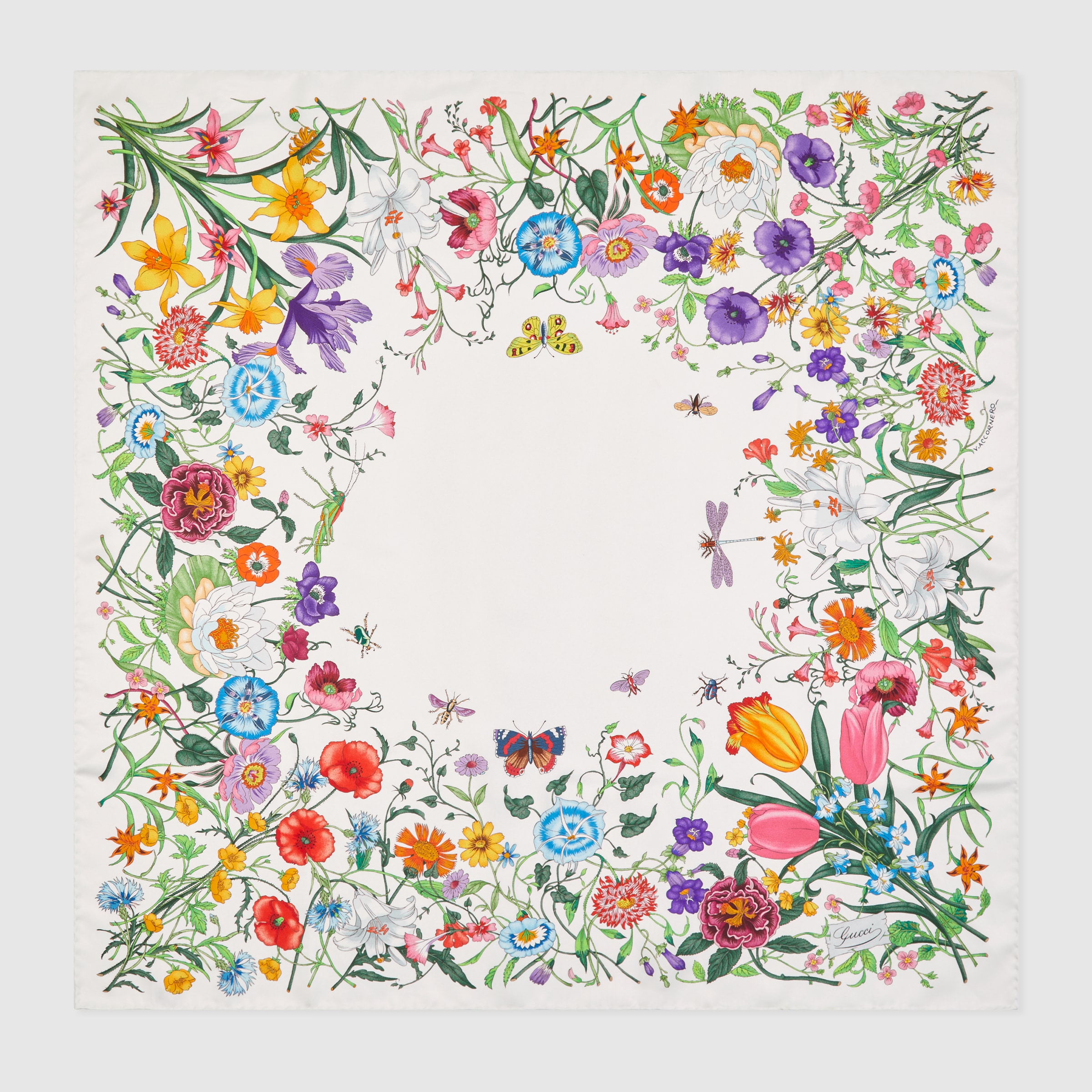 Gucci, Printed Silk Twill Carré