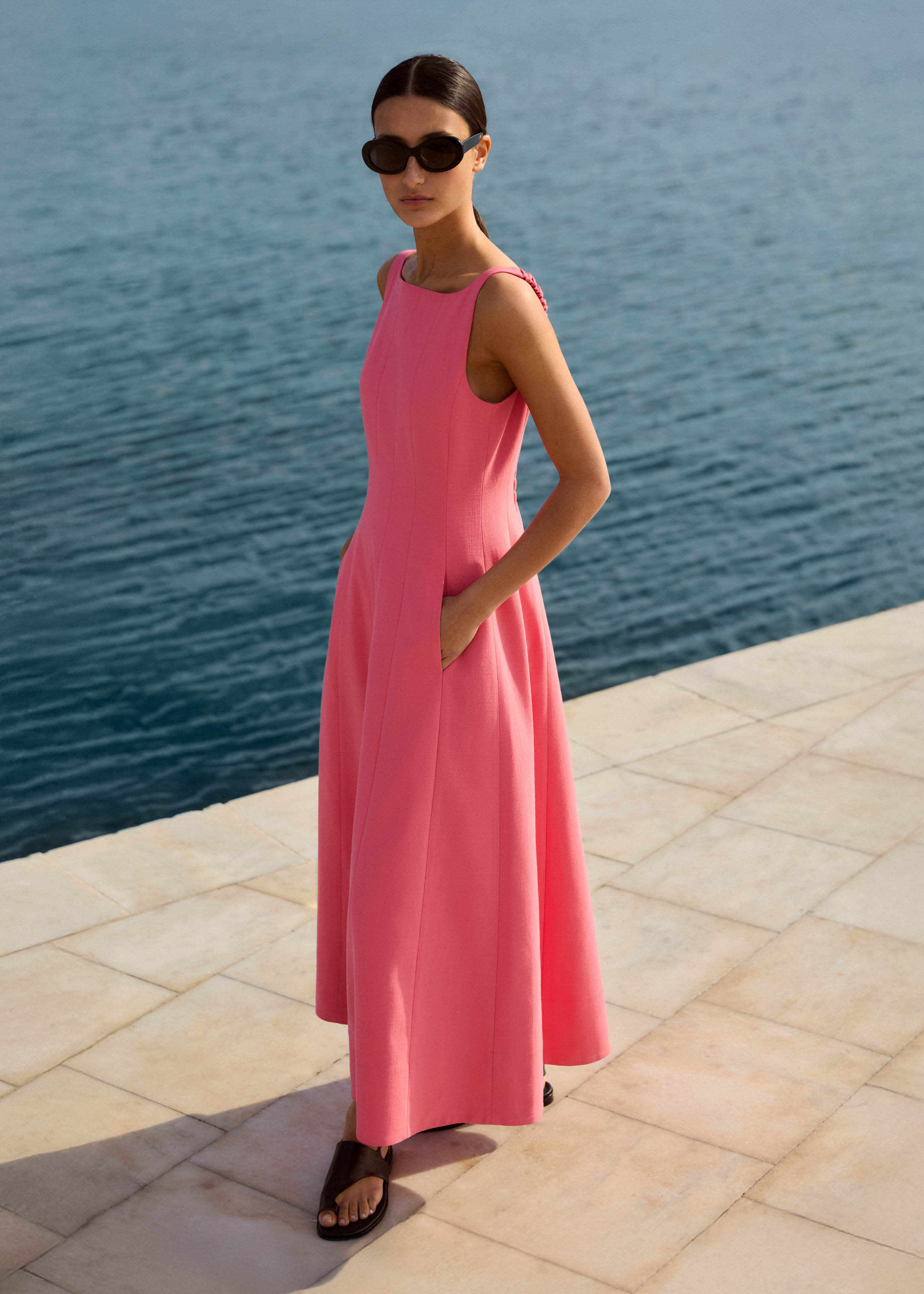 Contour Seamed Maxi Dress