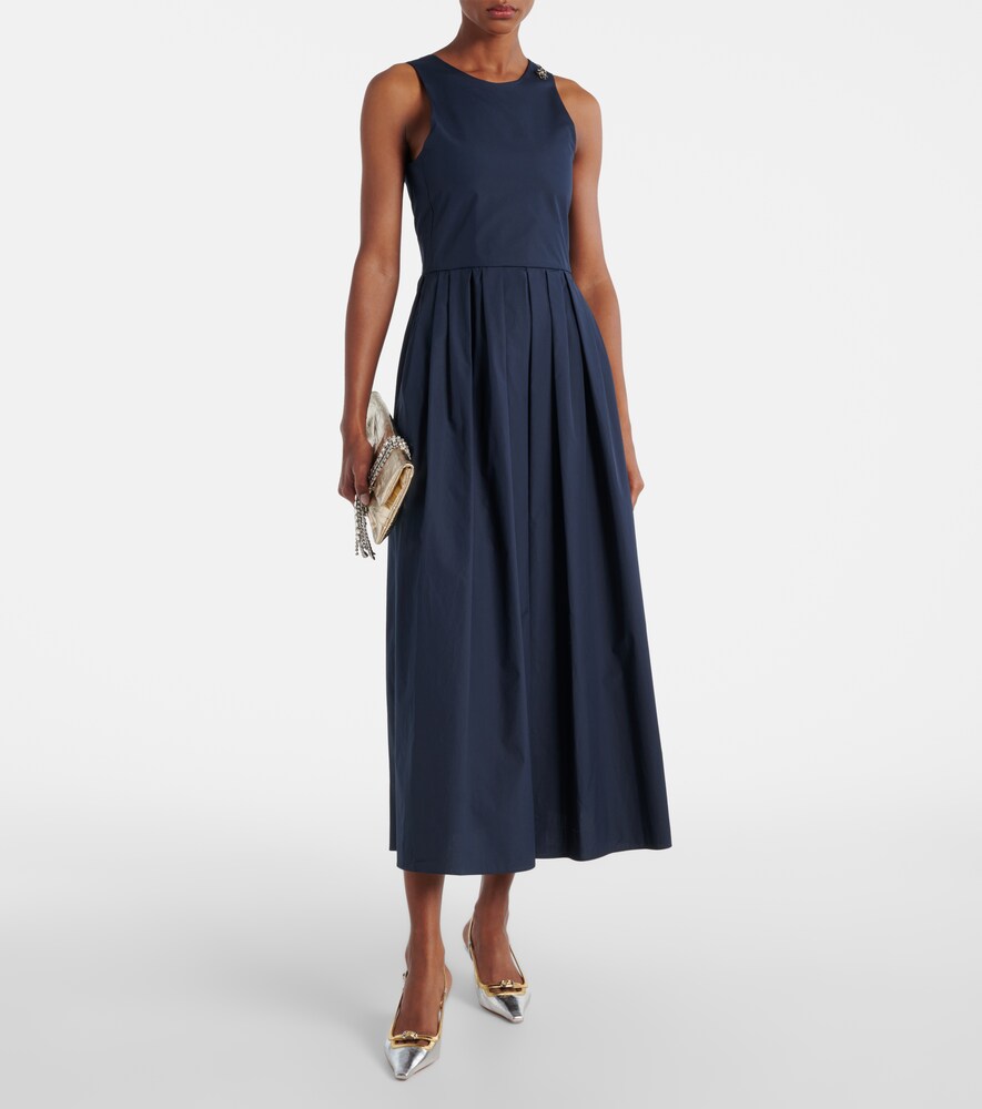 Ussita Cotton Poplin Midi Dress