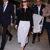 Emma Watson’s Airport Look Features a Security-Friendly Shoe But Very Impractical Skirt for the Plane