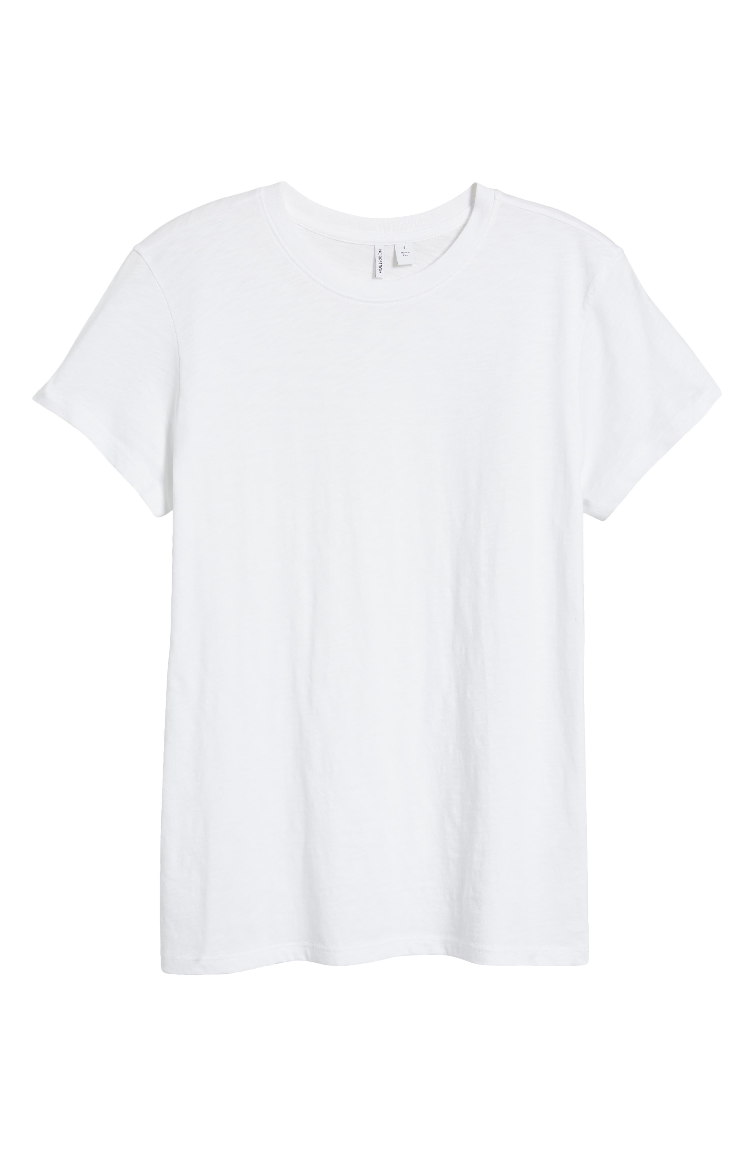 Pima Cotton Slub Crewneck T-Shirt