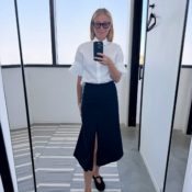 Fashion People in Their 20s and 50s Wear This Flat-Shoe Trend With Skirts to Look Chic