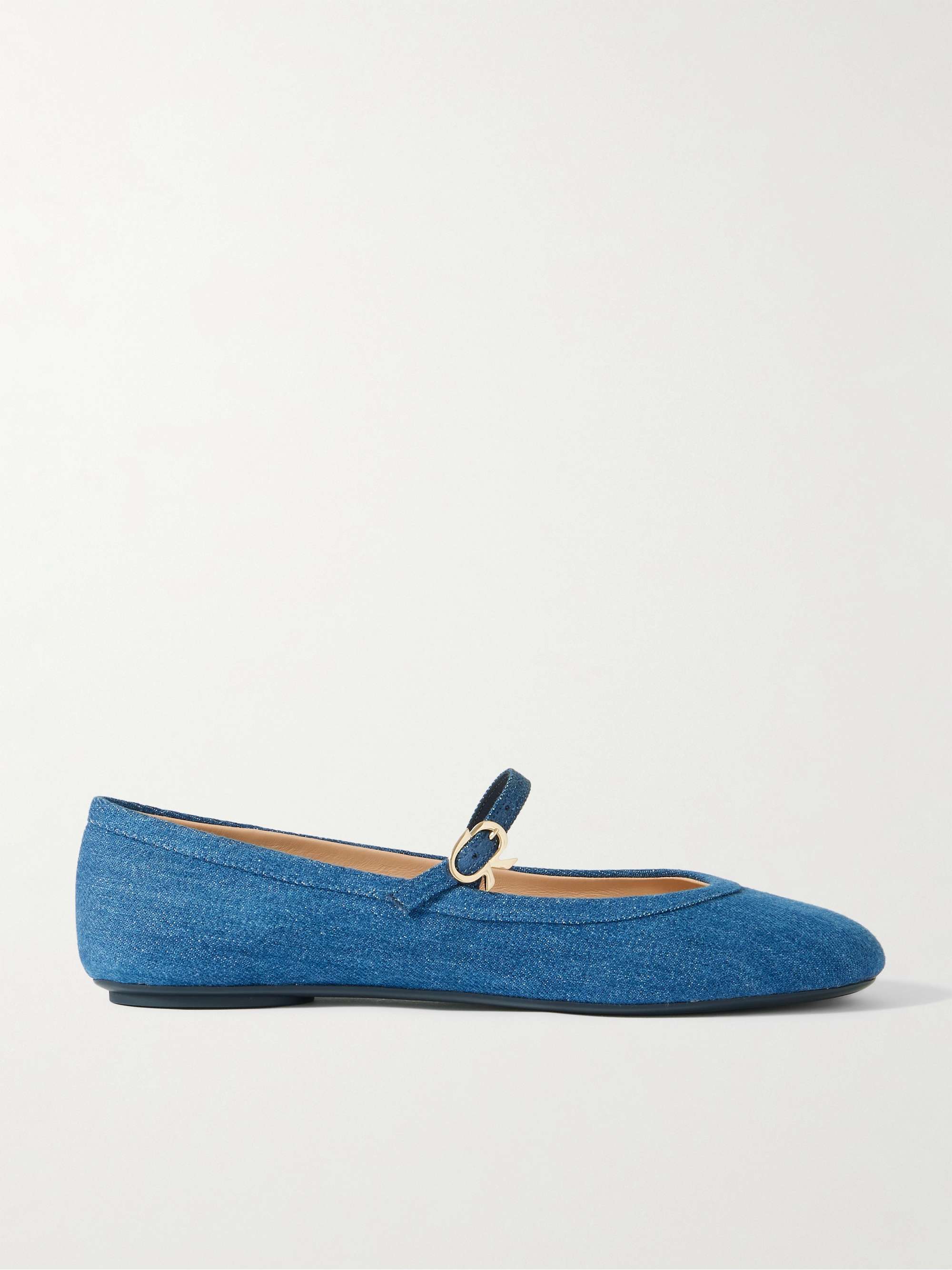 Carla Denim Mary Jane Ballet Flats