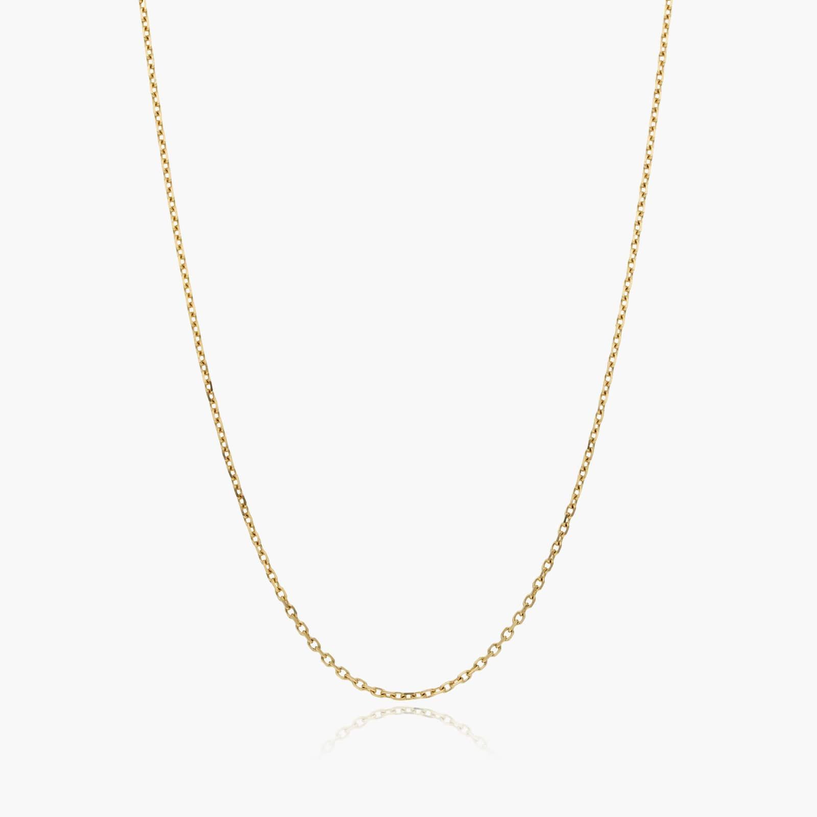 14k Yellow Gold Silicone Bead Slider Charm Chain