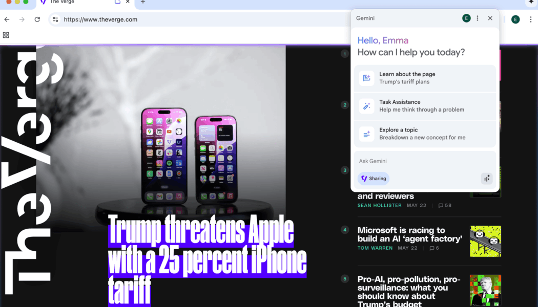 Gemini in Chrome feels like a small step toward Google’s agentic era