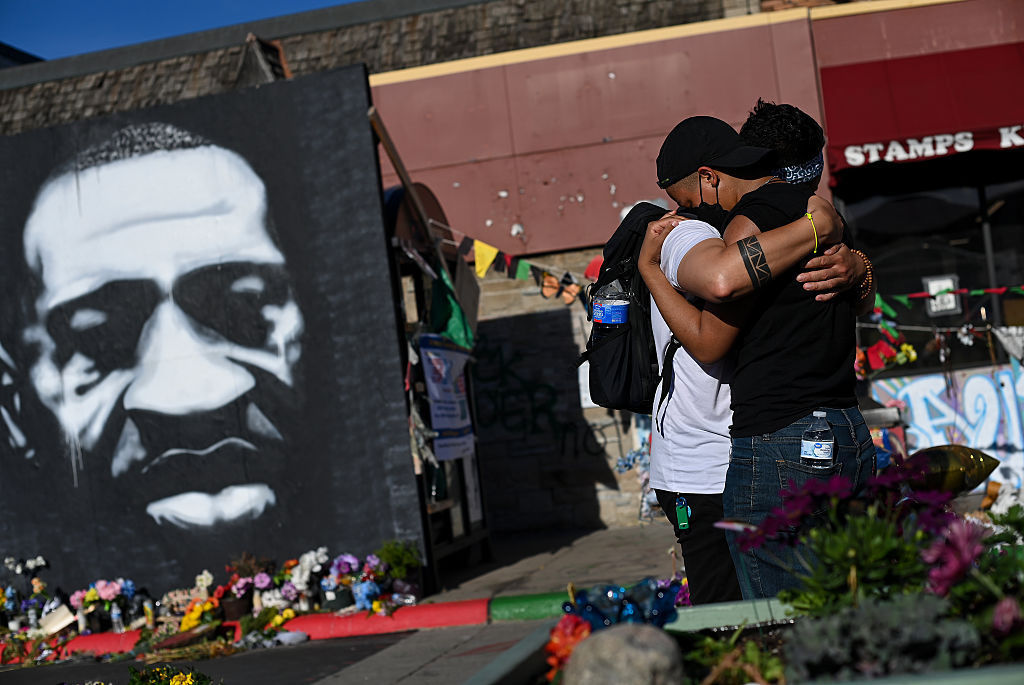 People Attend A Remembrance Rally For George Floyd