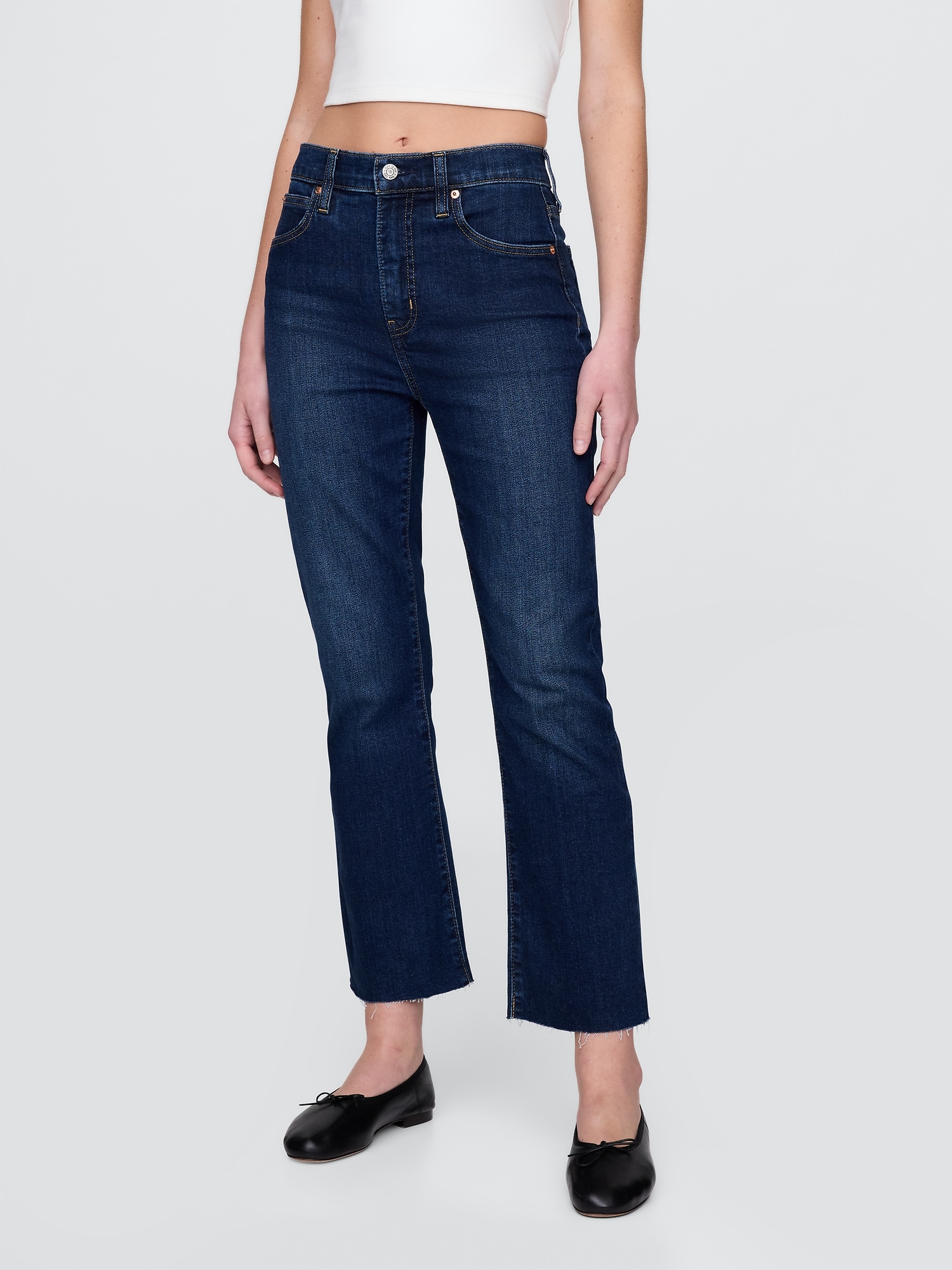 Gap, High Rise Kick Fit Jeans