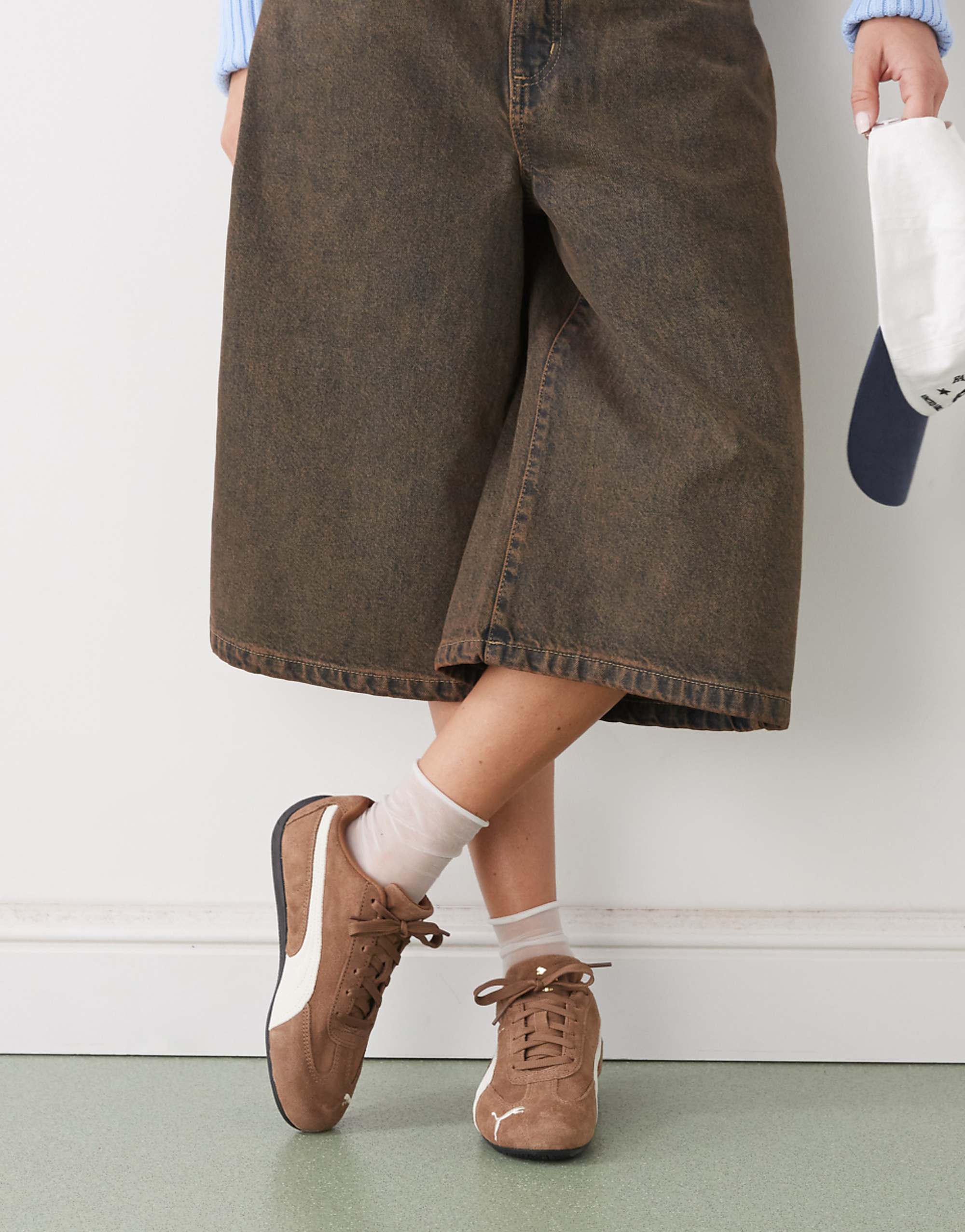 Puma Speedcat Og Trainers in Brown & Off White