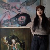 HypeArt Visits: Ji Zou Paints a Portal Between the Digital and Divine