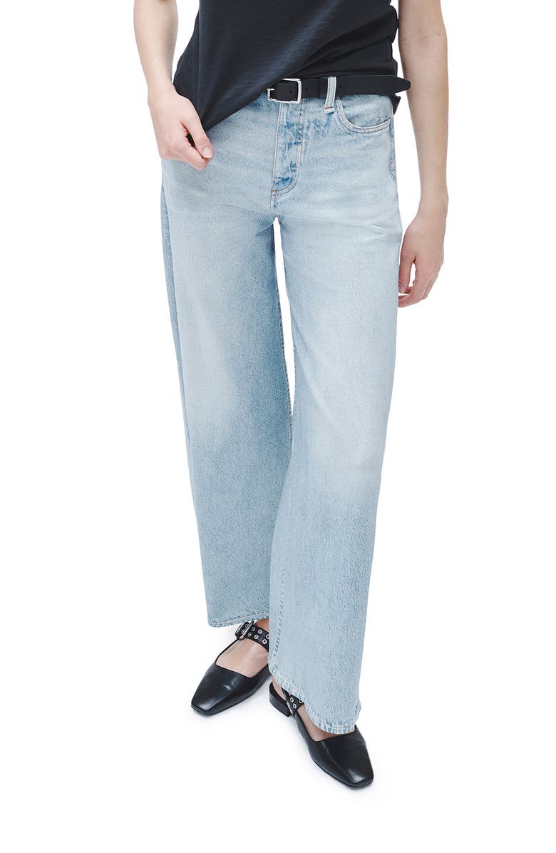 Miramar Sofie High Waist Ankle Wide Leg Cotton Terry Sweatpant Jeans
