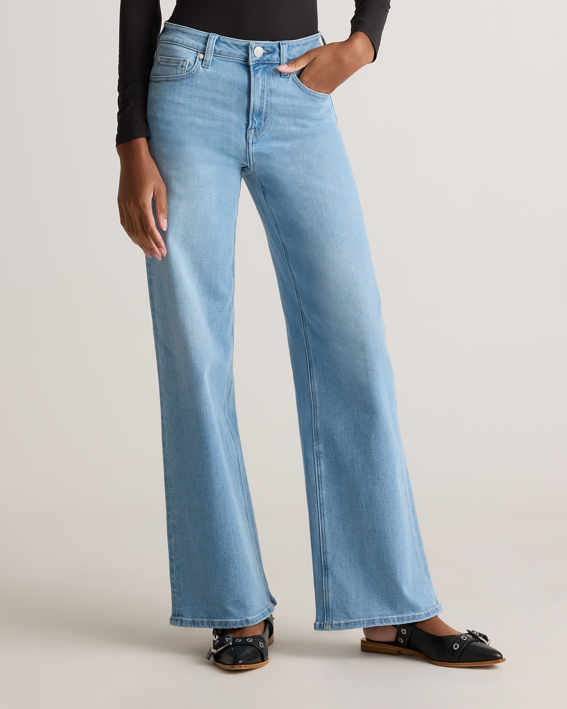 Bella Stretch Wide Leg Jeans