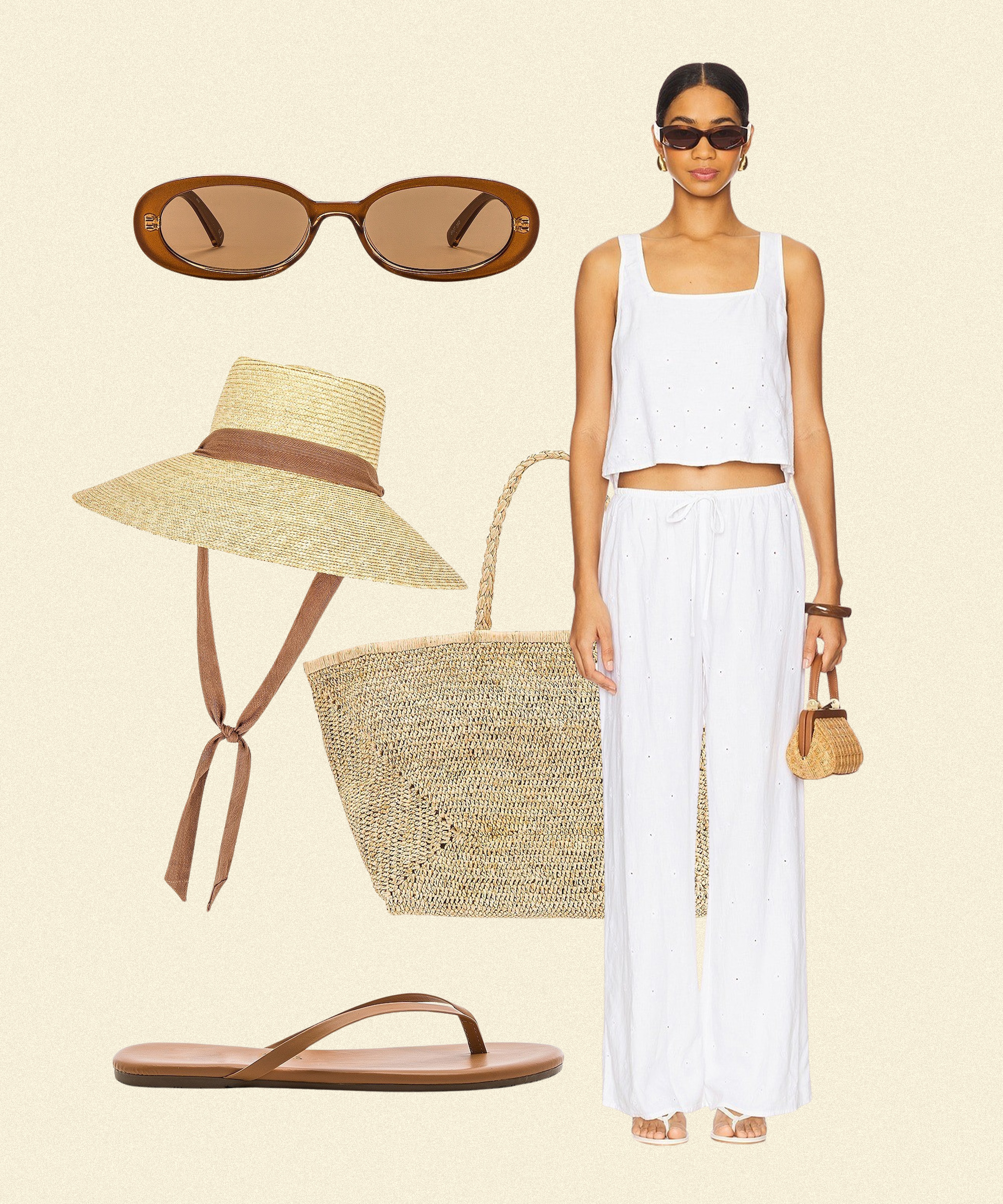White outfit from Revolve