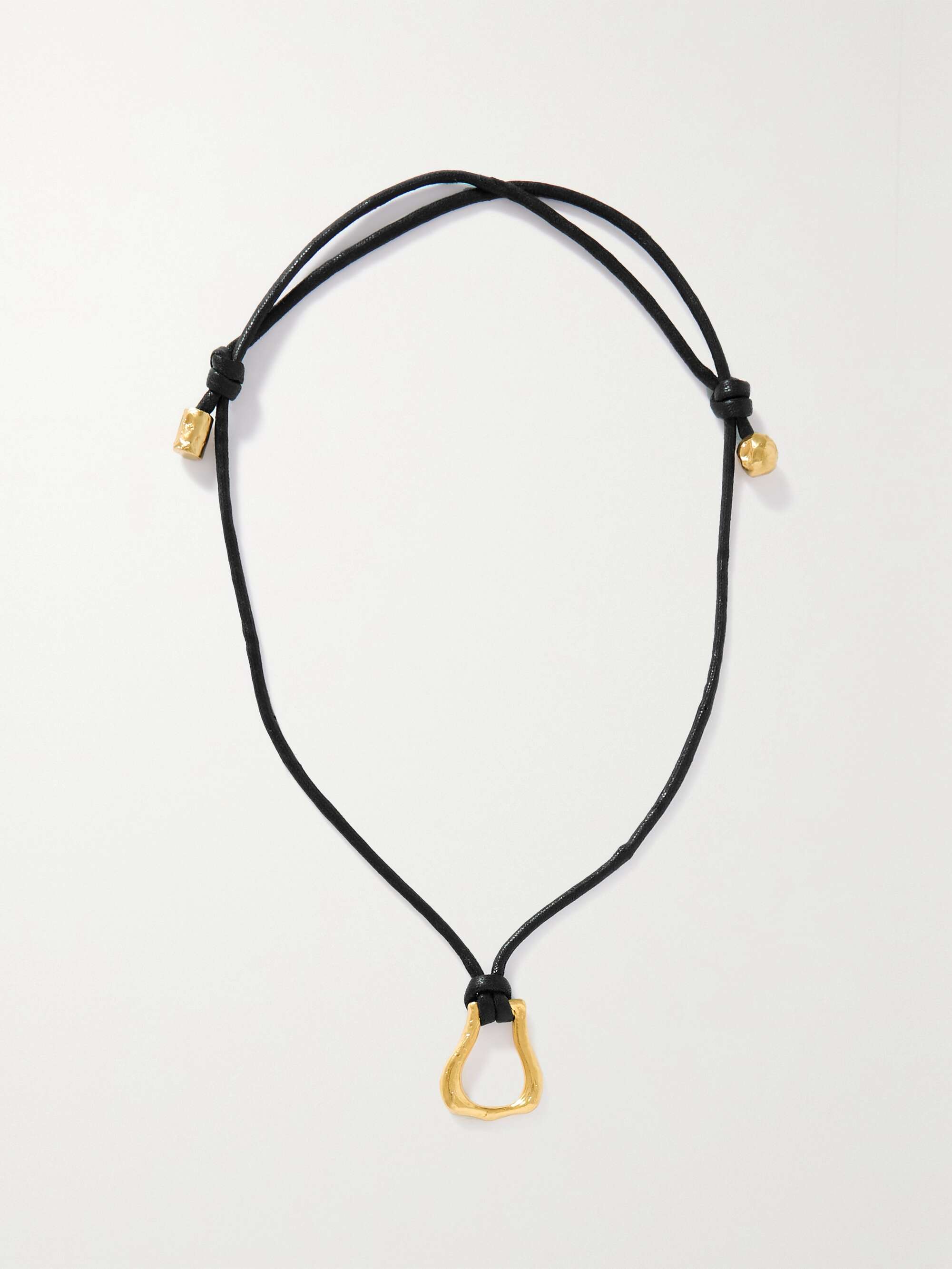 + Net Sustain the Mini Link of Wanderlust Gold-Plated Cord Necklace