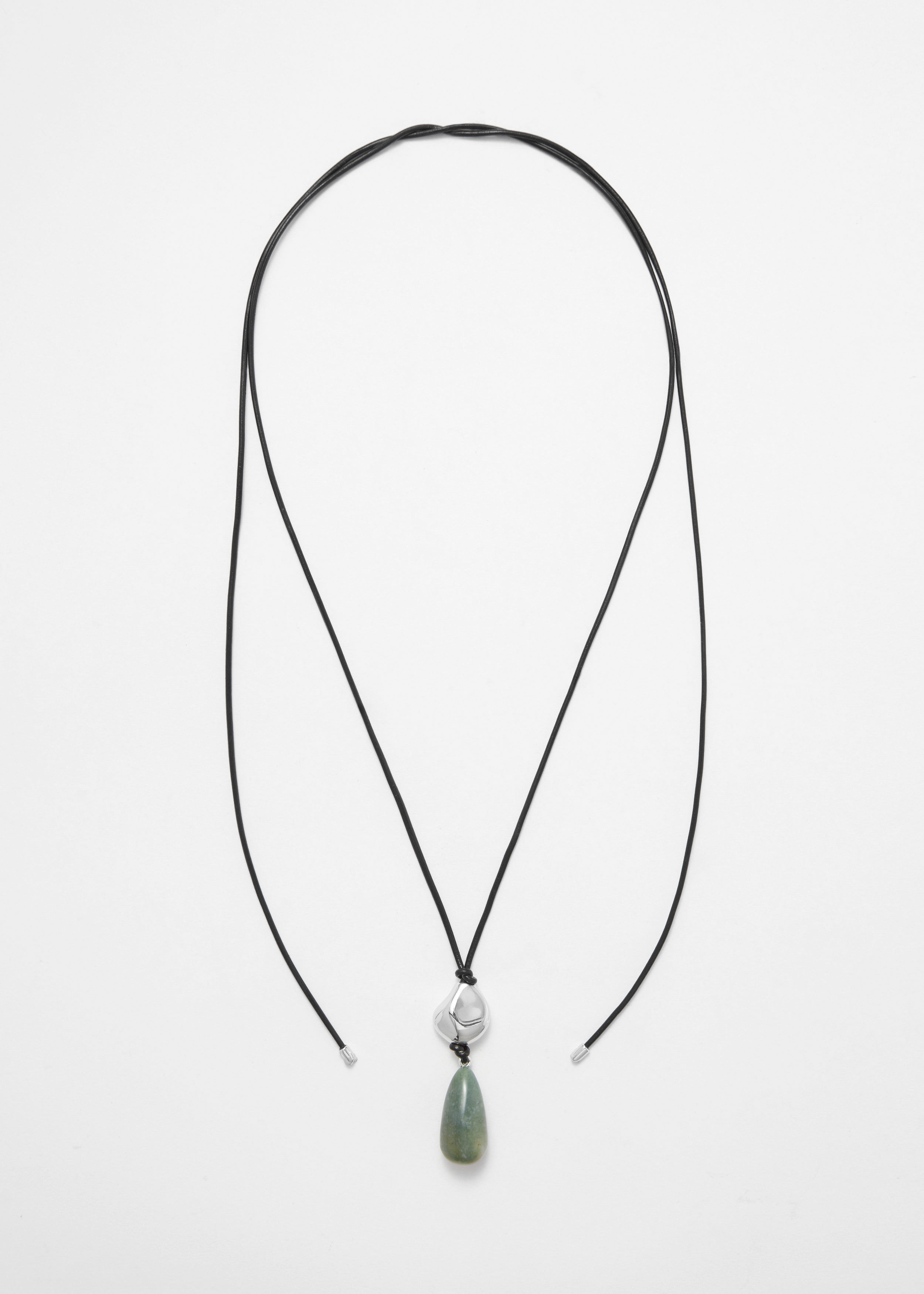 Cord Stone-Pendant Necklace