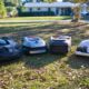 I put four robot lawnmowers through a brutal backyard summer showdown — only one person got injured