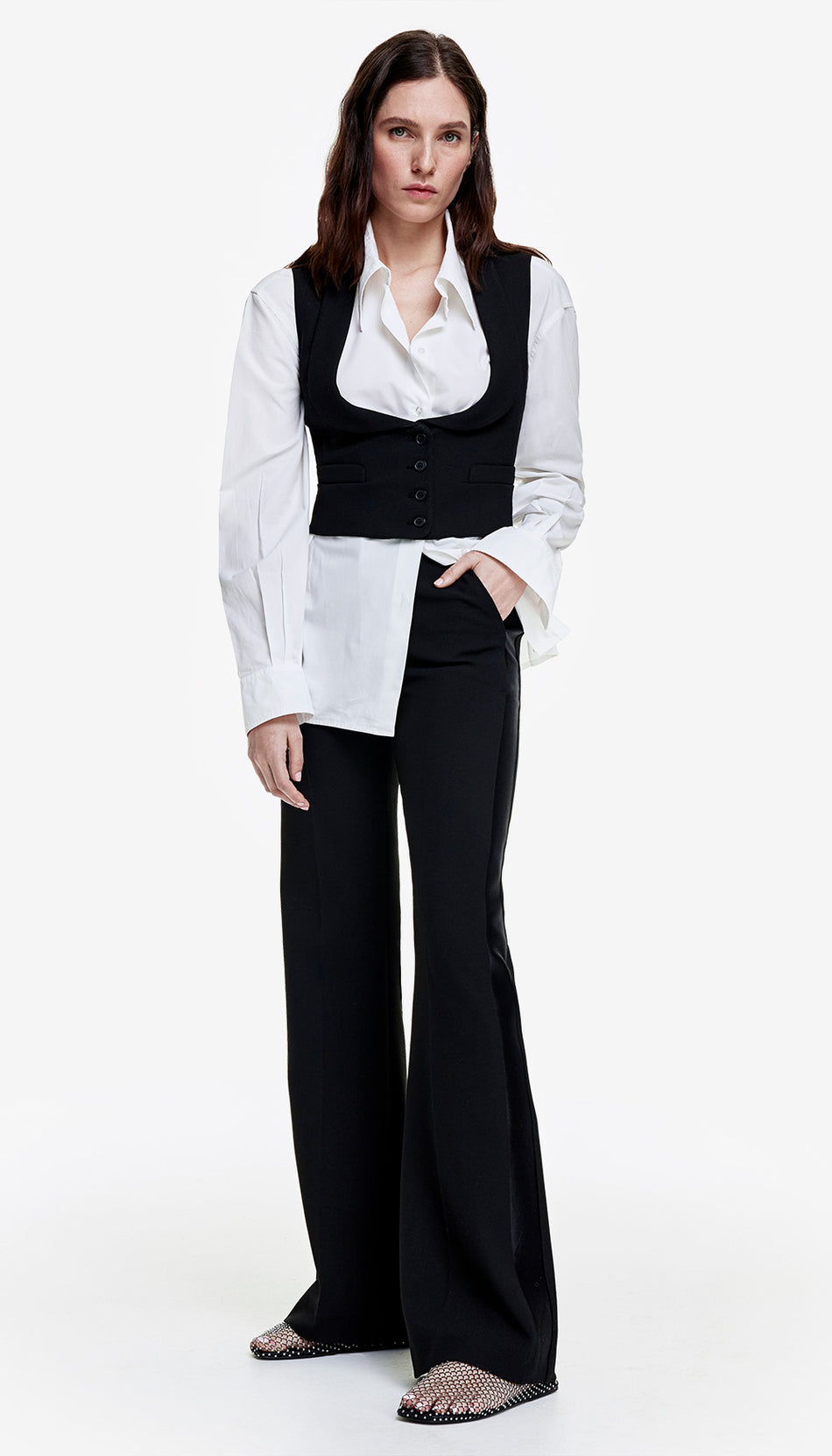 SMYTHE, 20th Anniversary High Waisted Tux Pant