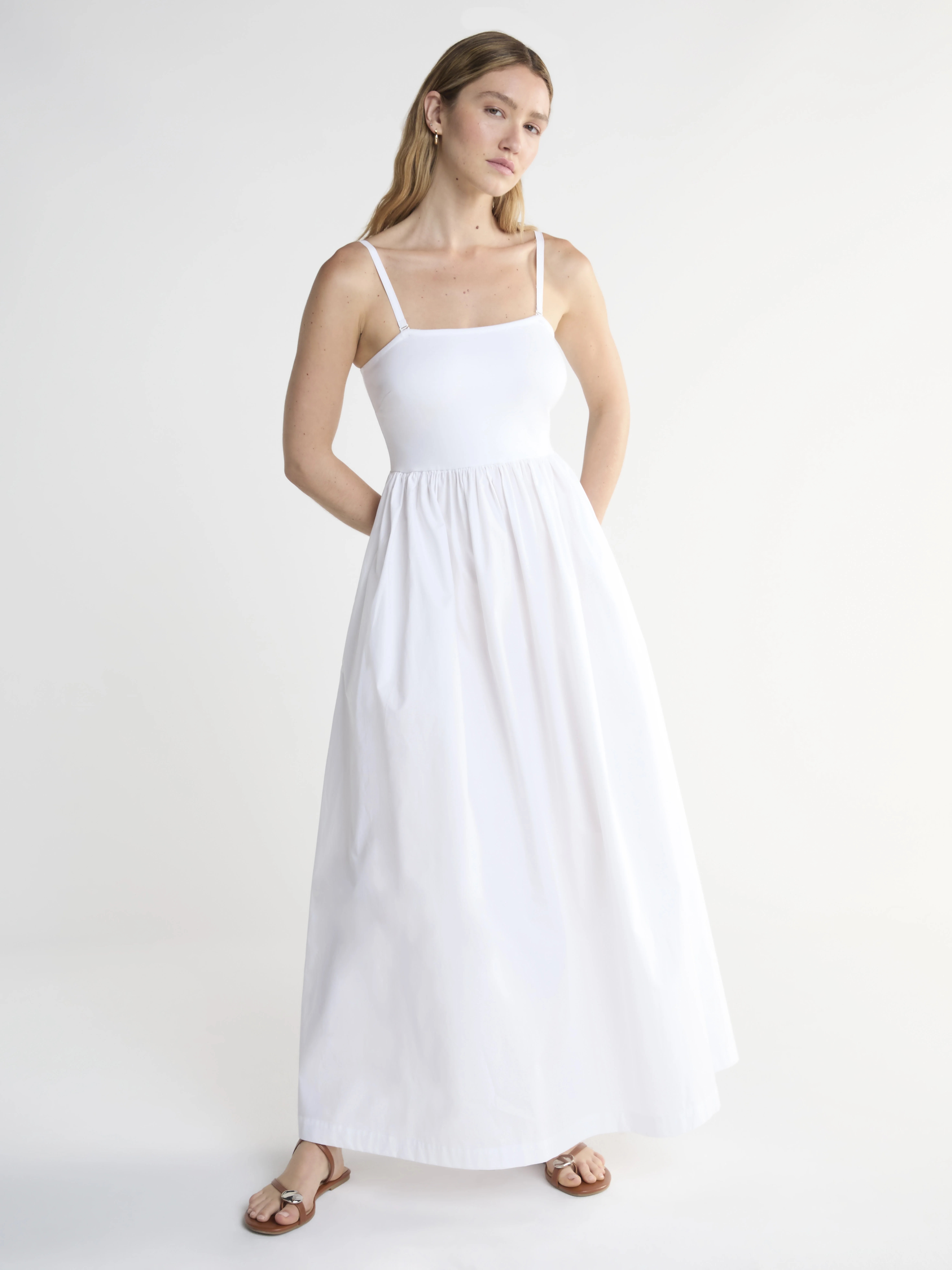 Scoop, Scoop Women’s Mixed Fabric Maxi Dress, Sizes Xs-Xxl