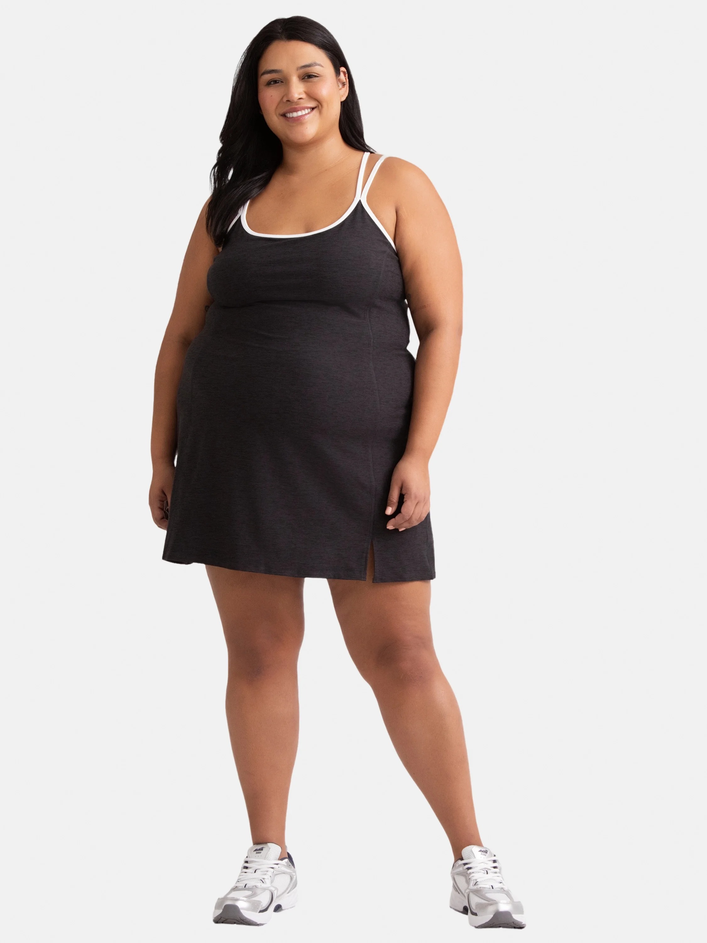 Athletic Works, Athletic Works Women's and Women's Plus Buttercore Tipped Tennis Dress, Sizes Xs-4x