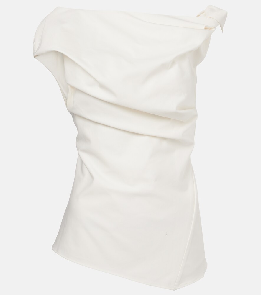 Twist Gathered Cotton Top