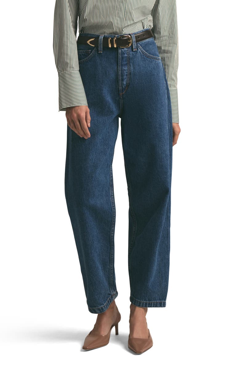 The Nikki Mid Rise Barrel Jeans