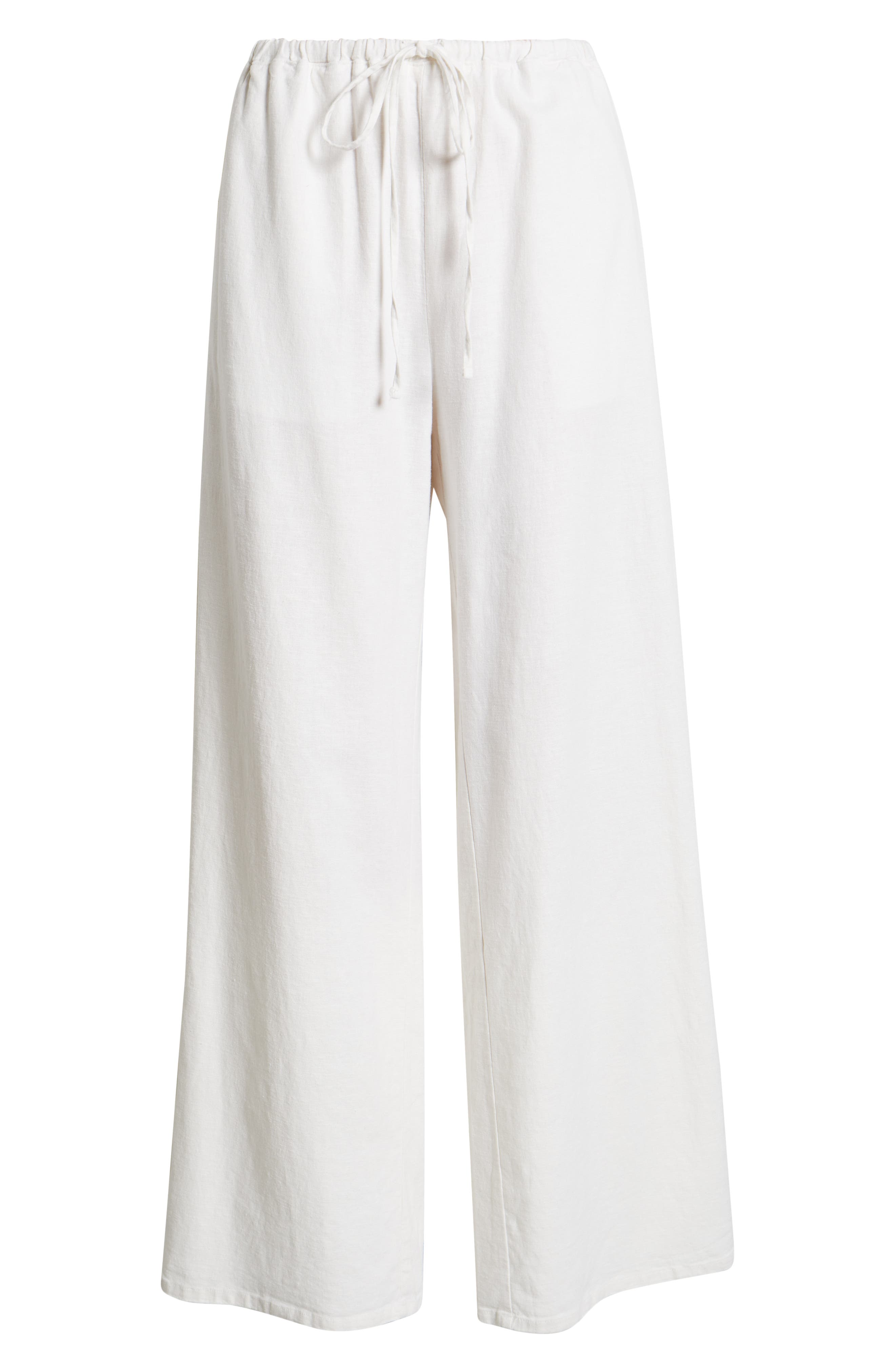 Open Edit, Wide Leg Linen Blend Pants