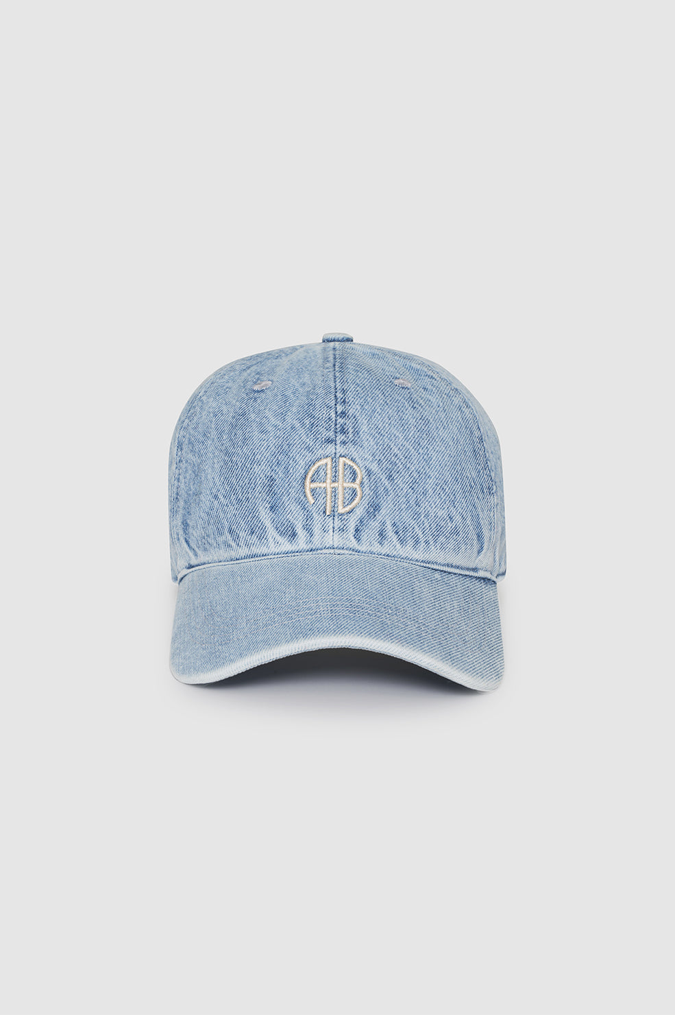 Jeremy Baseball Cap Ab - Bleached Blue Denim