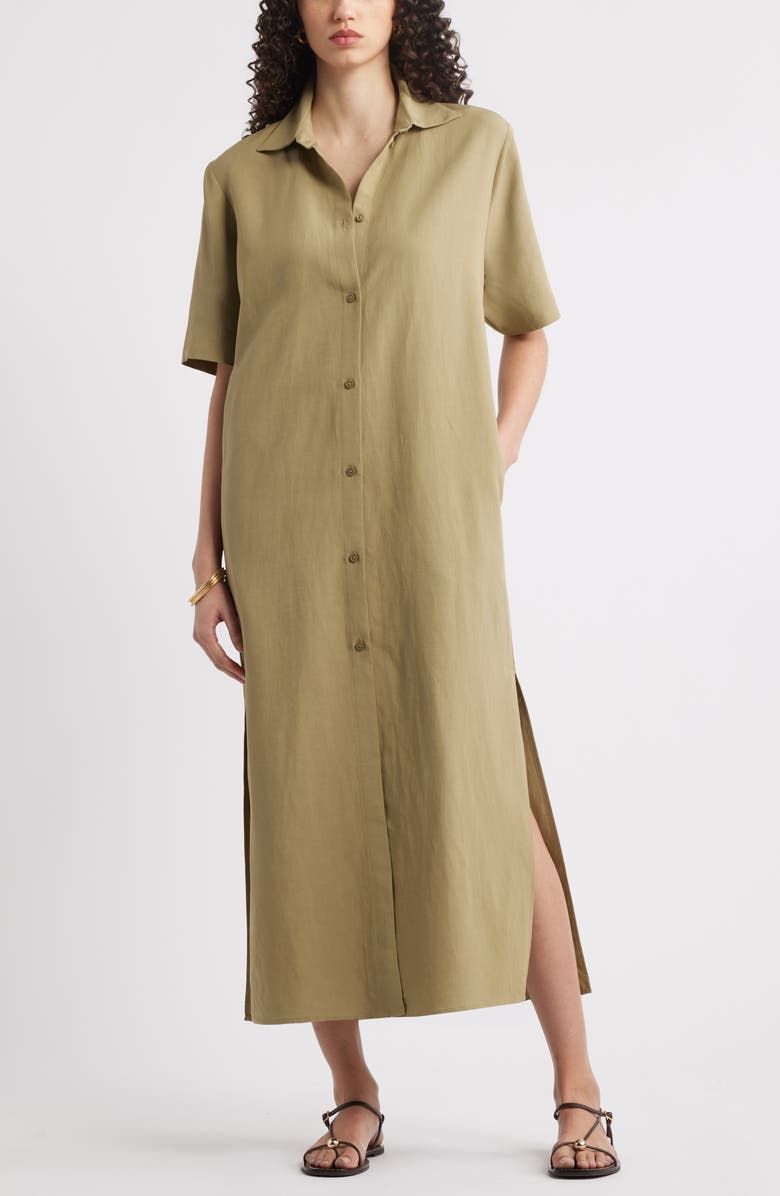 Button Front Shirtdress