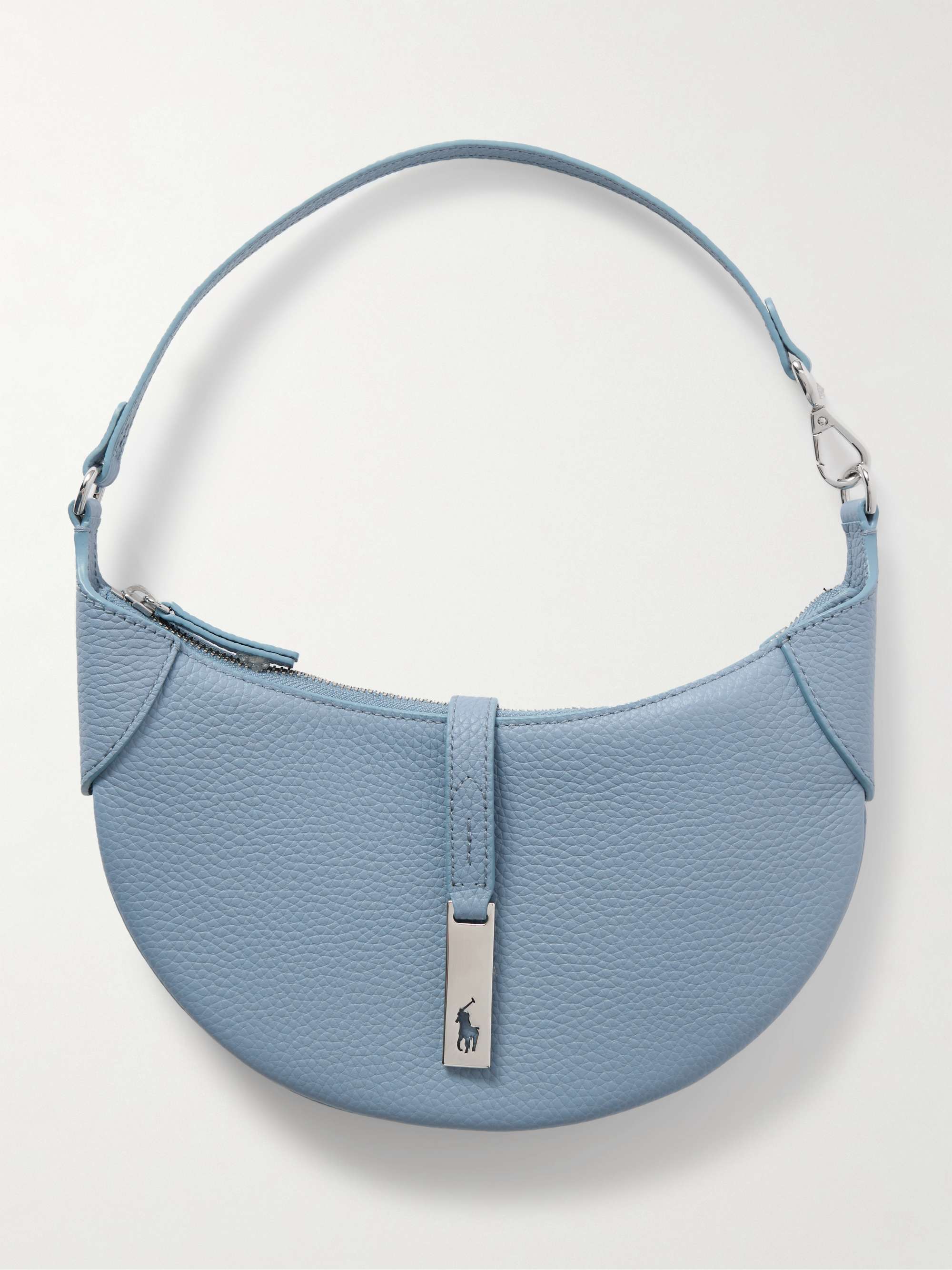 Polo Id Embellished Textured-Leather Shoulder Bag