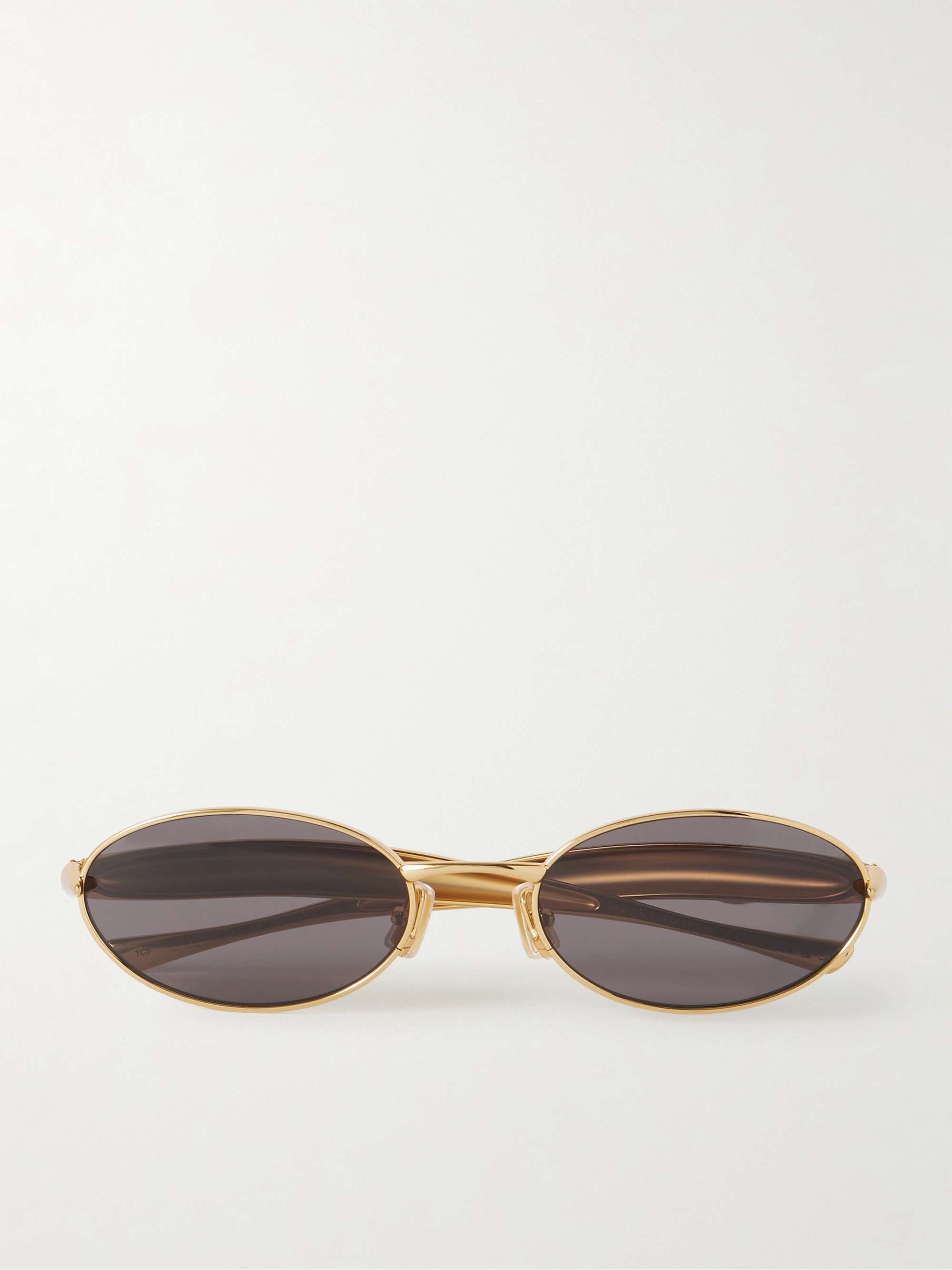 Sardine Oval-Frame Gold-Tone Sunglasses