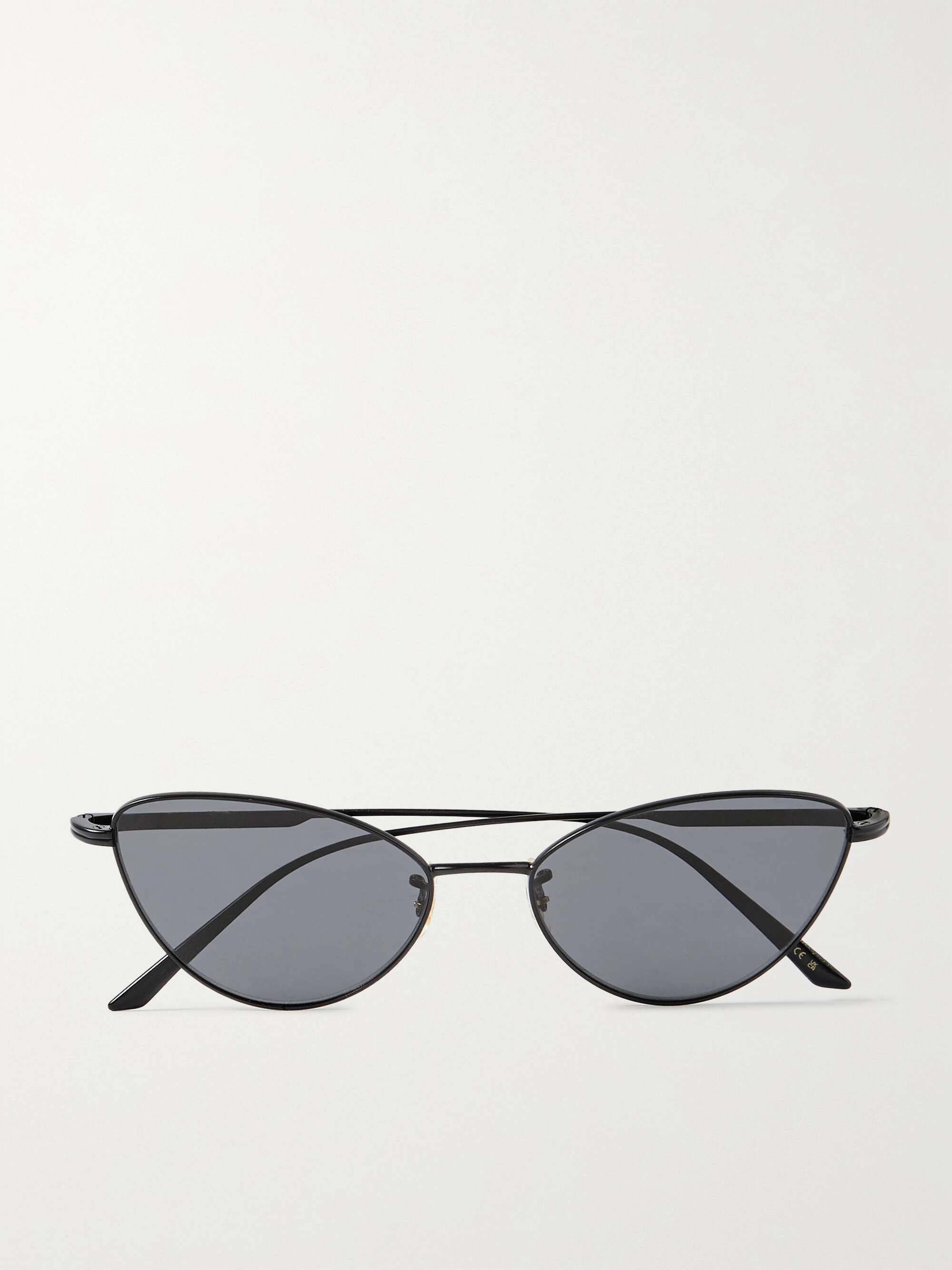 + Khaite 1998c Cat-Eye Metal Sunglasses