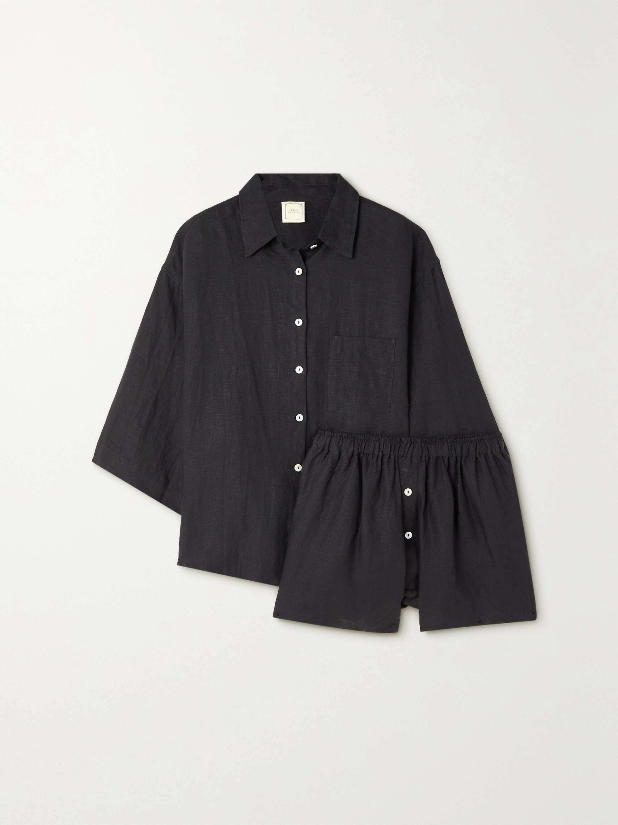 The 03 Washed-Linen Shirt and Shorts Set