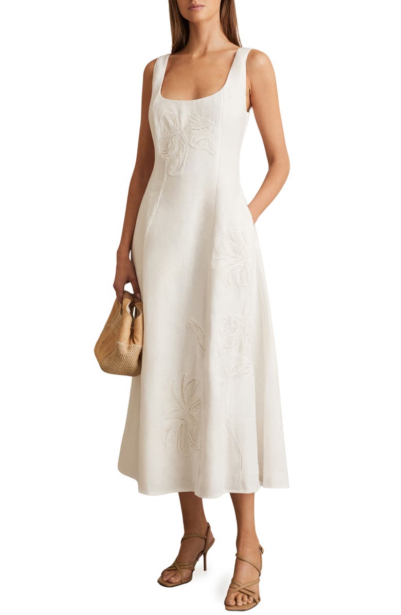 Elise Linen A-Line Dress