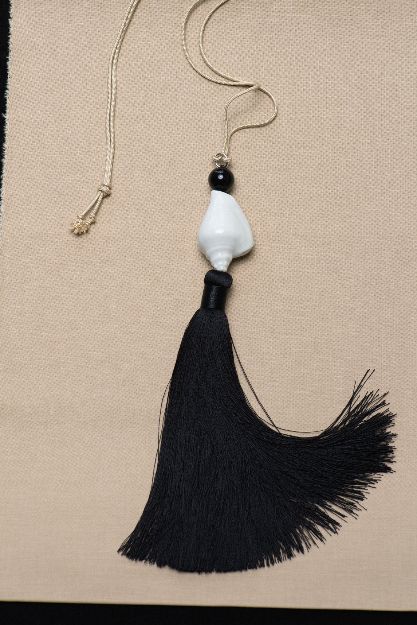ManÀ X Carina Nicklas Shell Tassel Necklace .01 - White