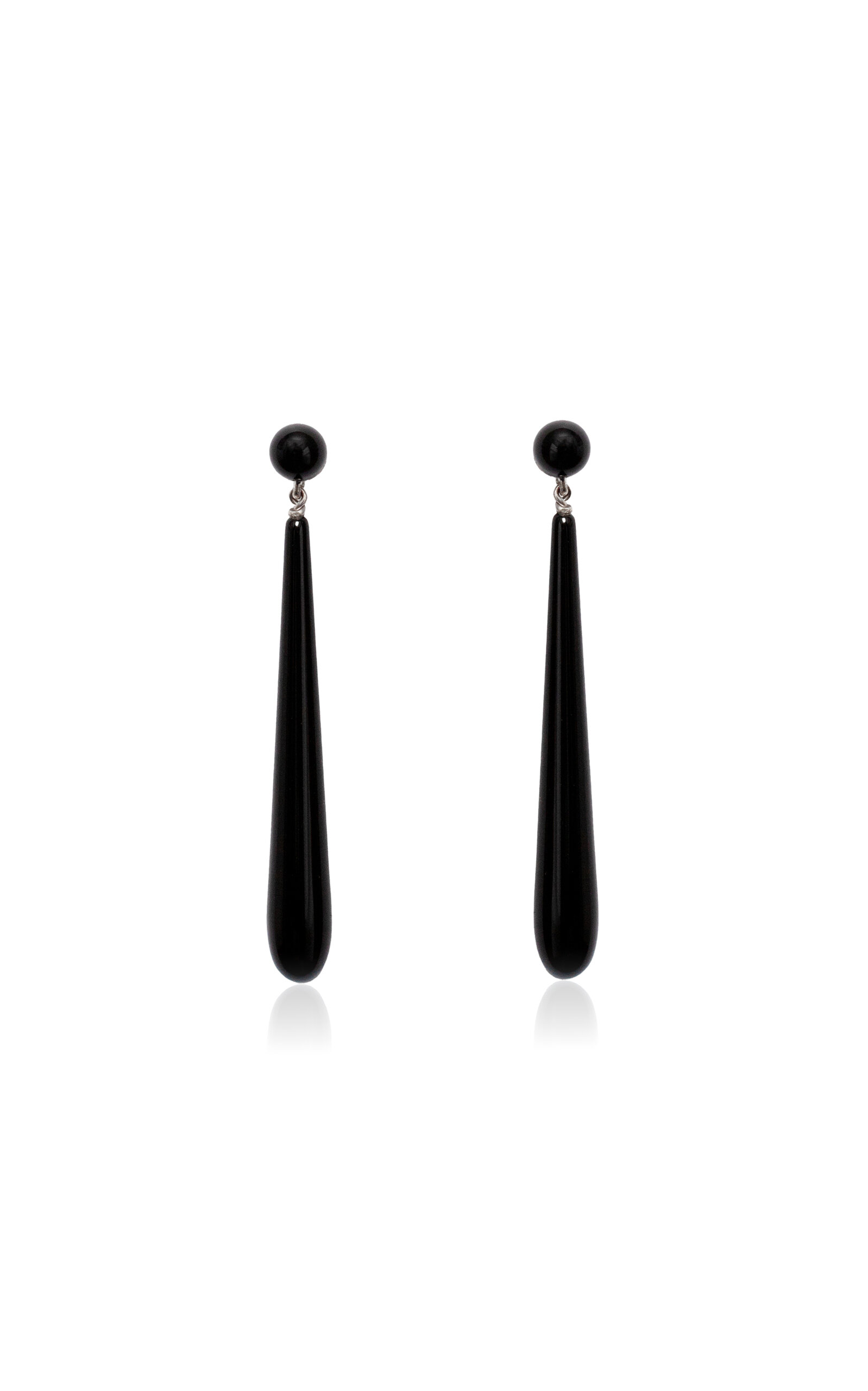 Drop Onyx Earrings