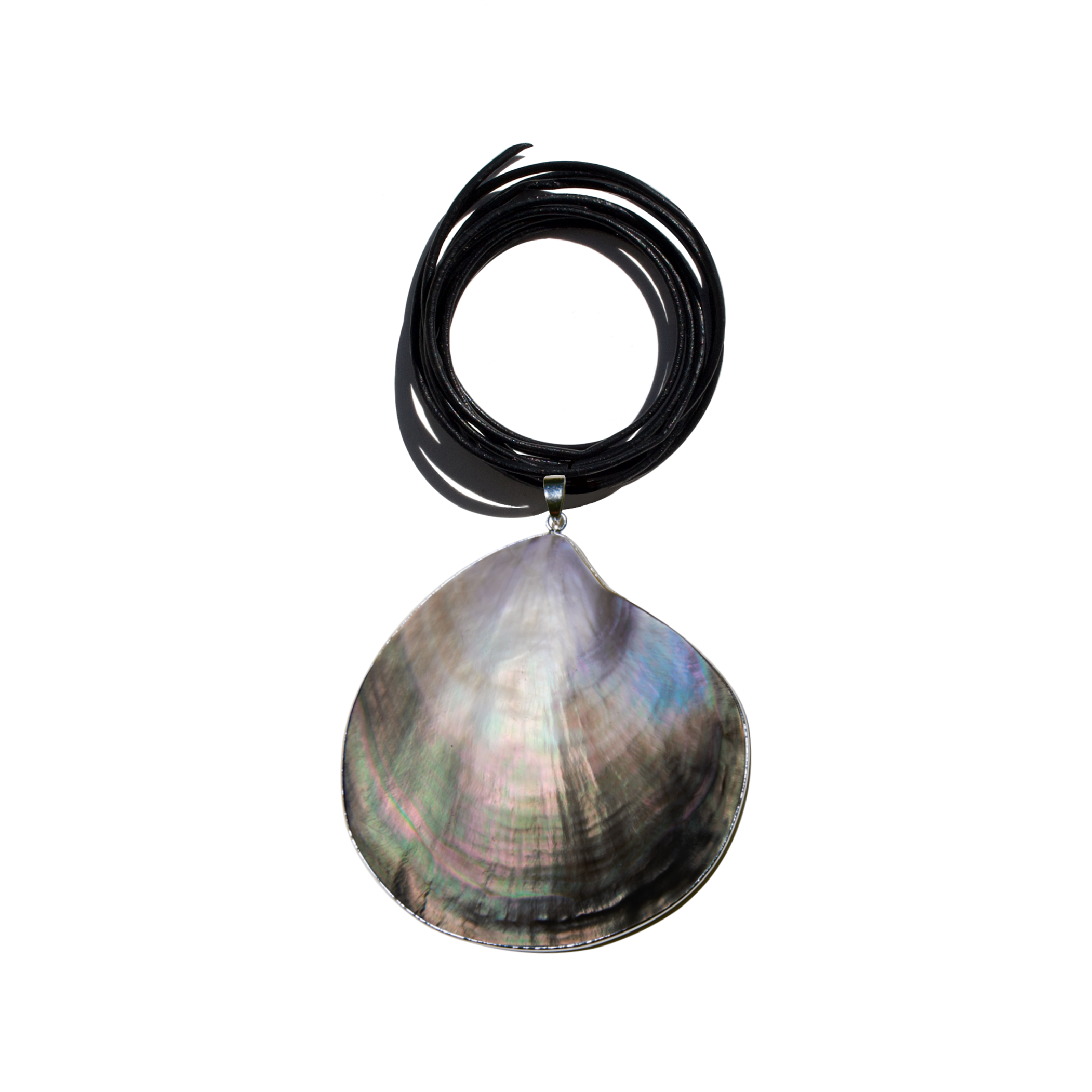 Black Pearl Shell Pendant