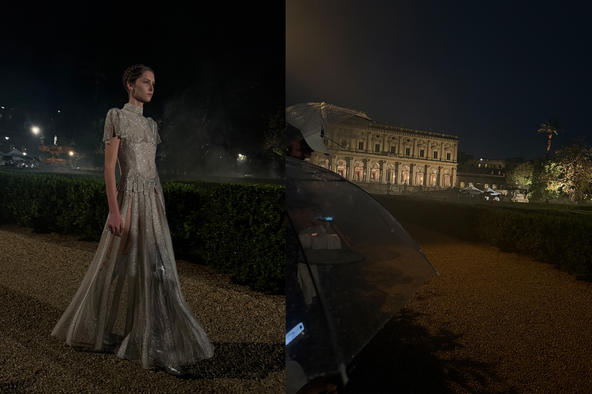 Kelsey Merritt at the Dior Cruise 2026 runway show in Rome