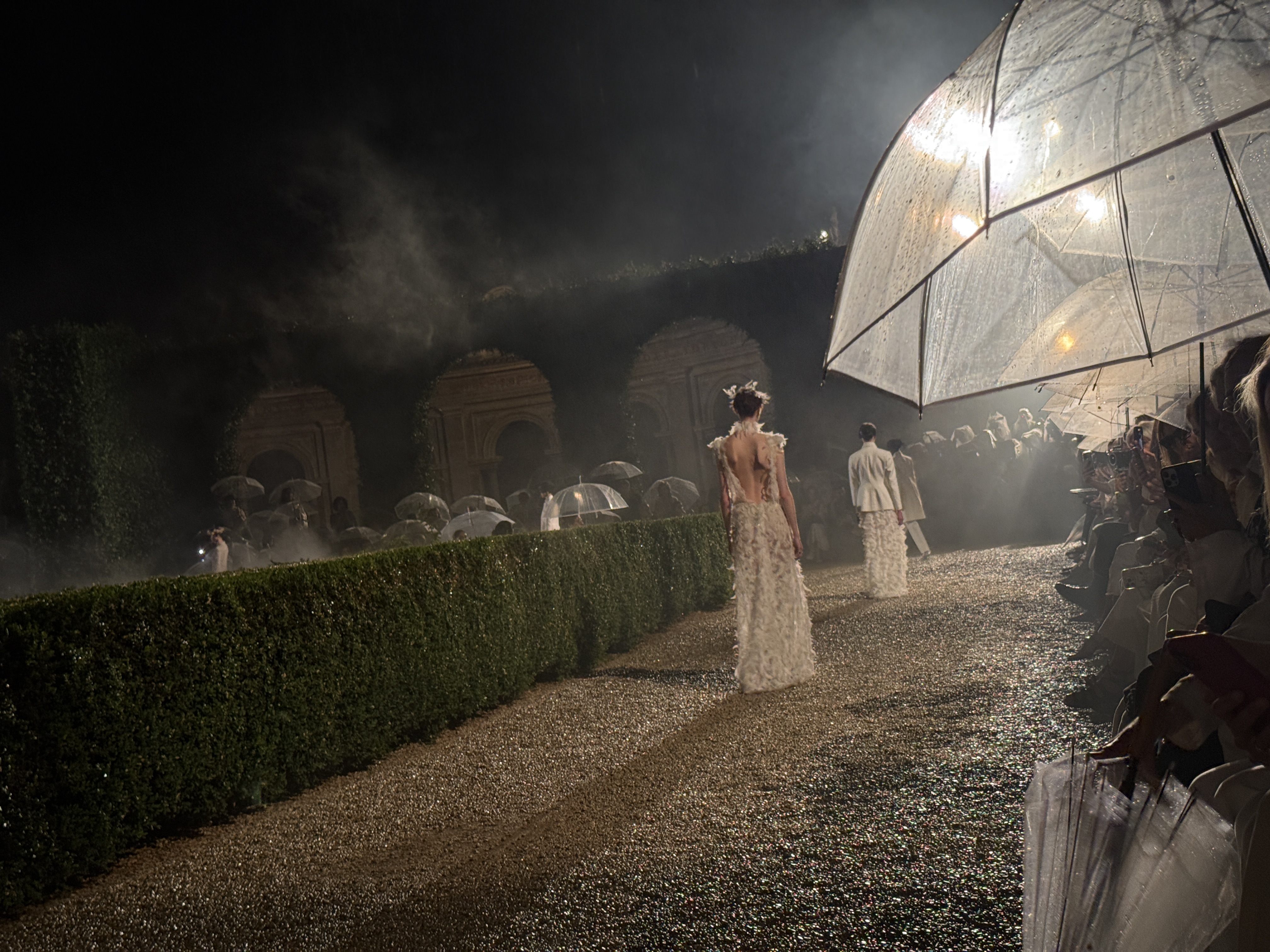Kelsey Merritt at the Dior Cruise 2026 runway show in Rome