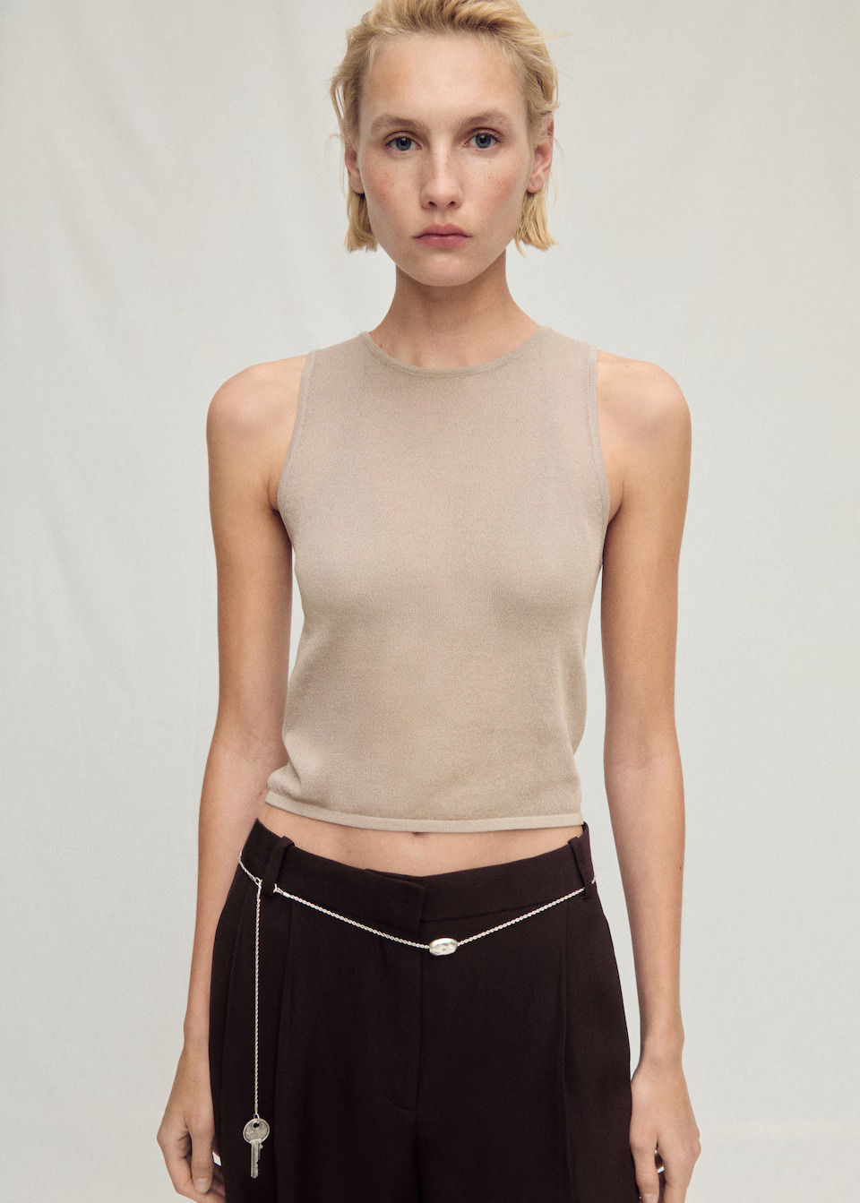 MANGO, Contrasting Knit Top - Women | Mango United Kingdom
