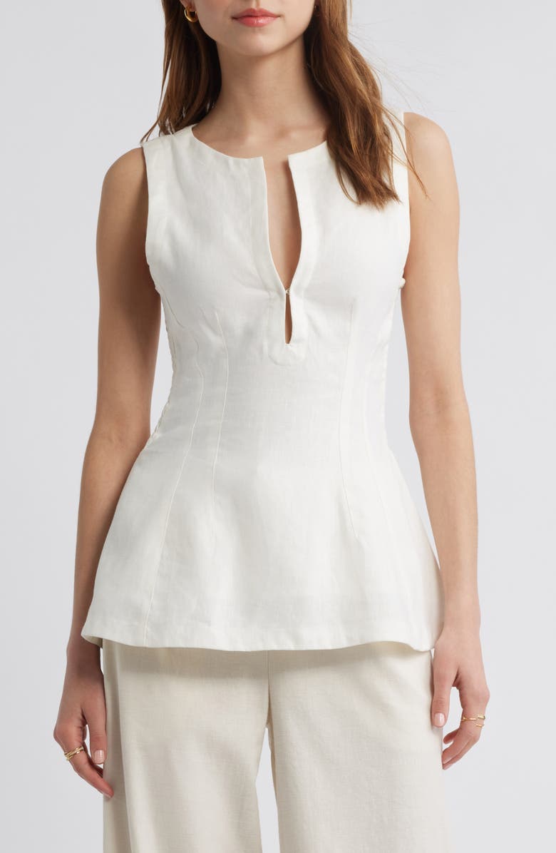 Melia Sleeveless Linen Top