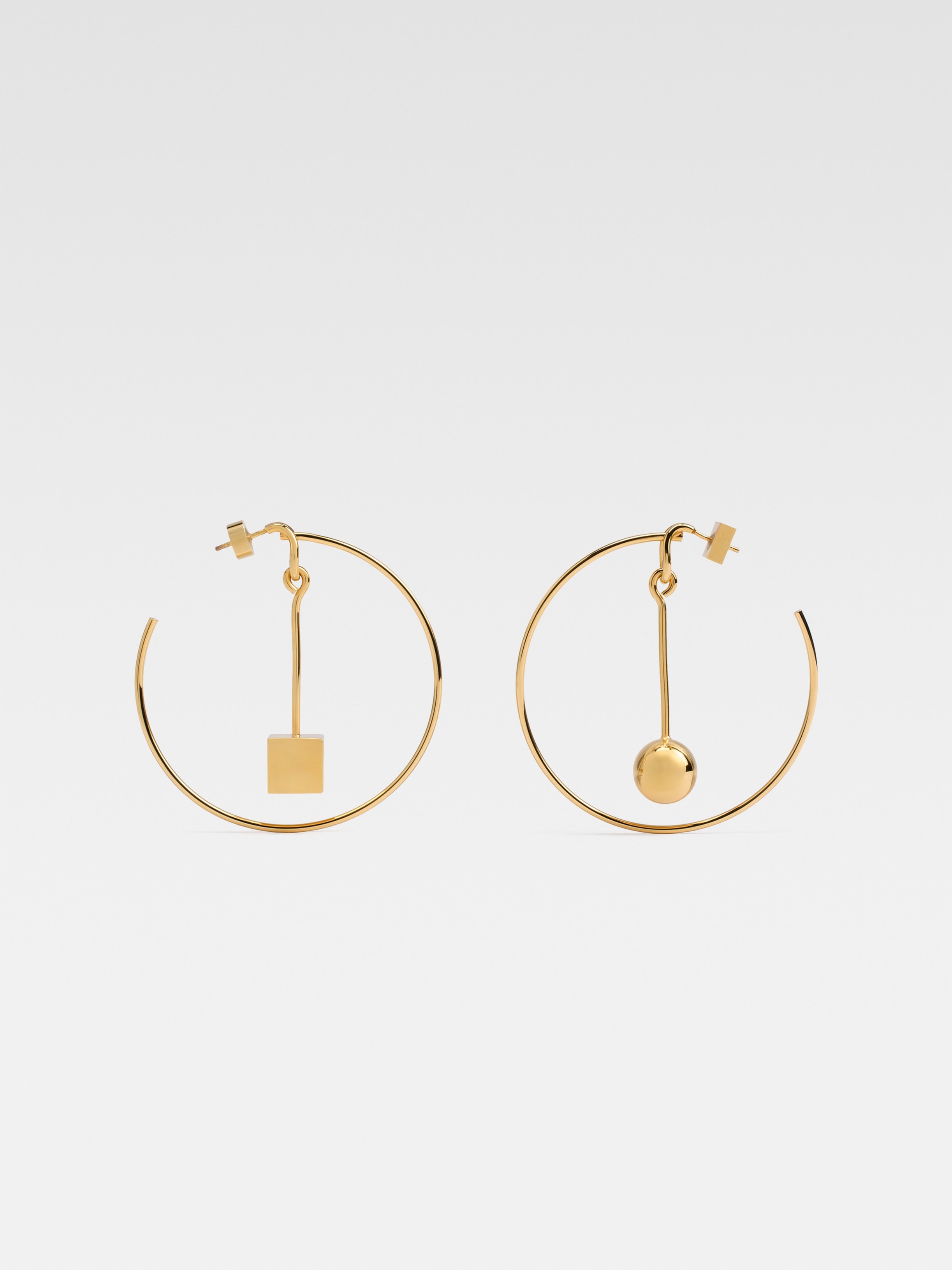 Jacquemus Les Creoles Nodo Brass Hoop Earrings