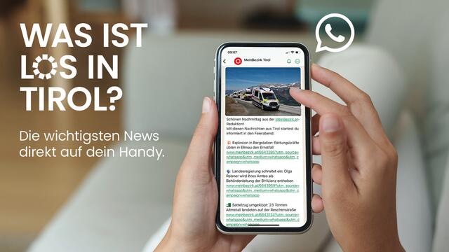 Die wichtigsten News direkt auf dein Handy.  | Foto: MeinBezirk Tirol